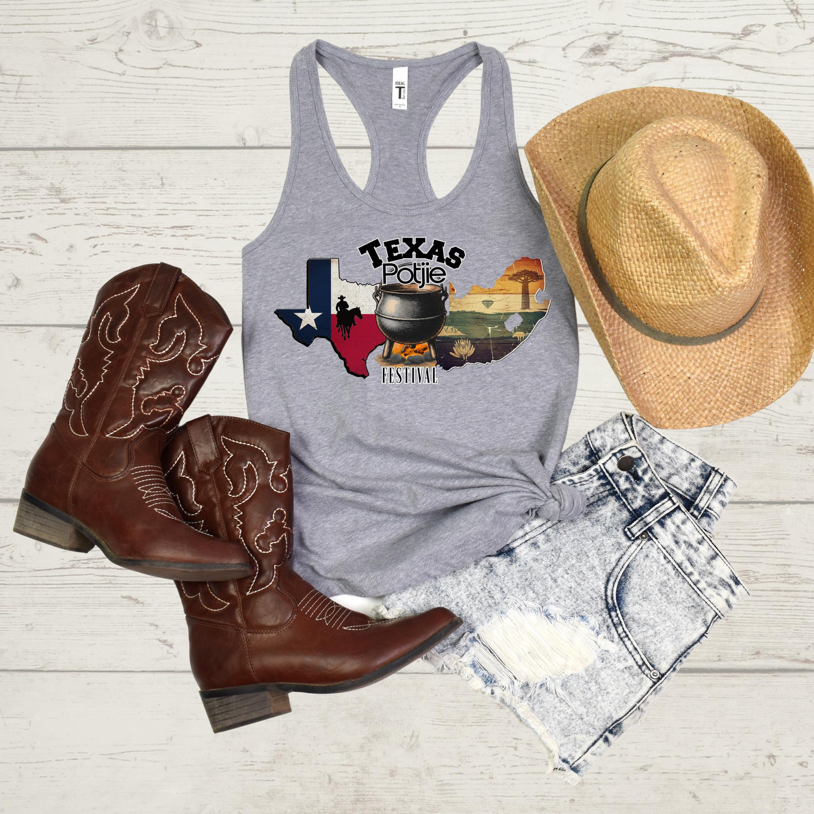 Texas Potjie Festival Shirt: South African Heritage Tee, Braai Master Gift