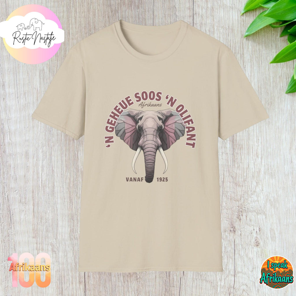Afrikaans Elephant Memory T-Shirt: South African Gift