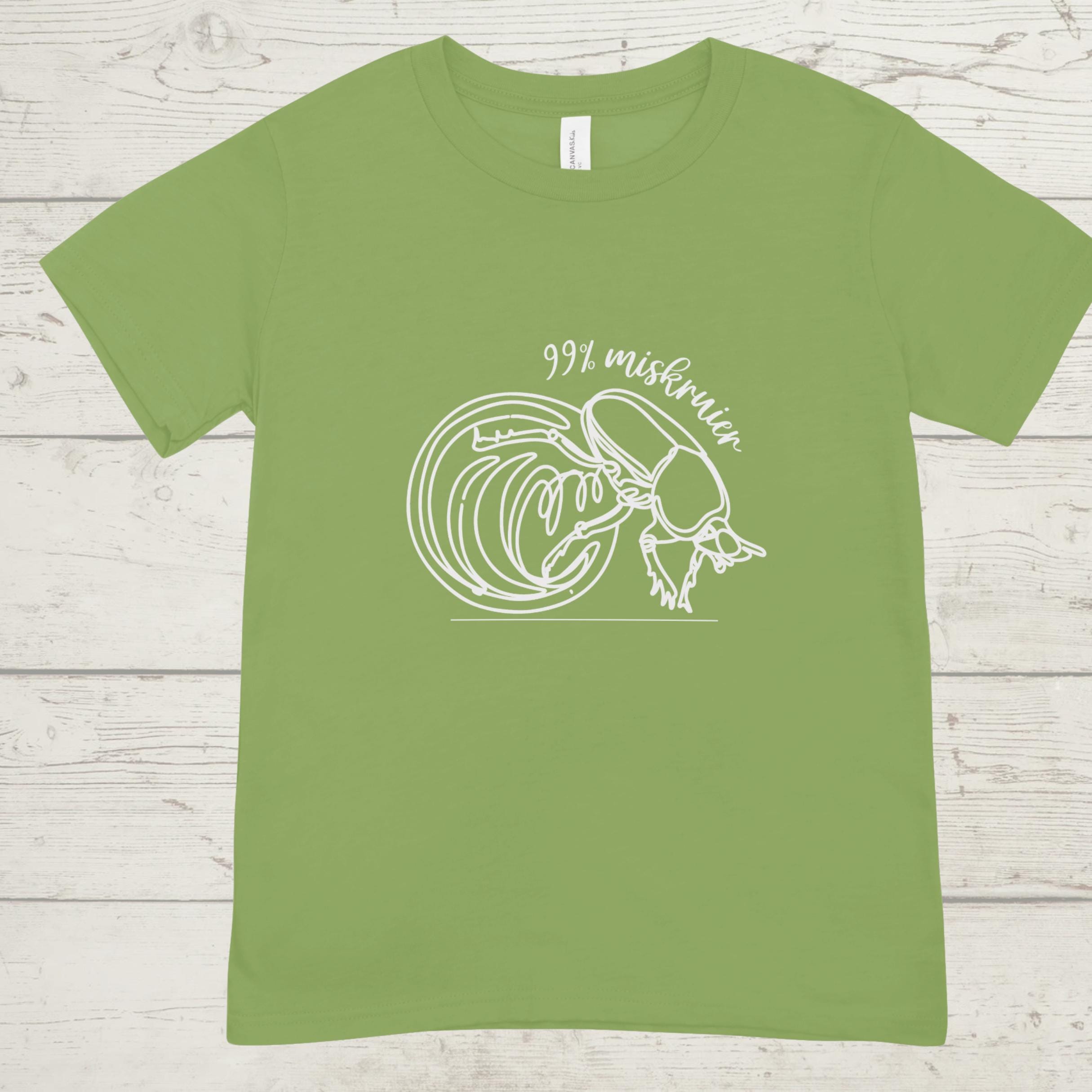 99% Miskruier T-Shirt: South African Humor, Dung Beetle Graphic