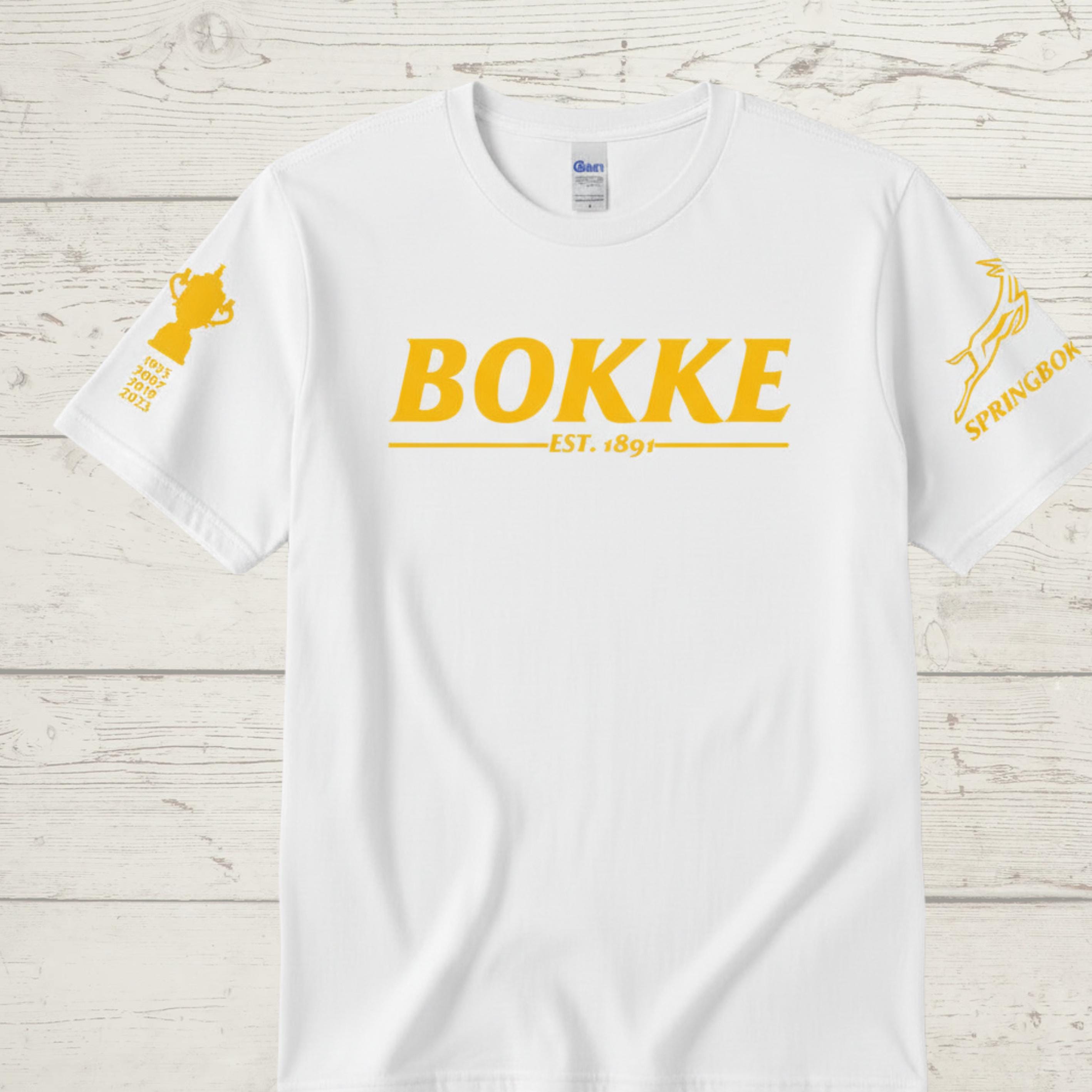 Bokke Rugby Shirt South Africa Fan Gift, Springbok Champion T-Shirt, SA Heritage Apparel, Green and Gold Supporters Tee, Unisex Adult Top