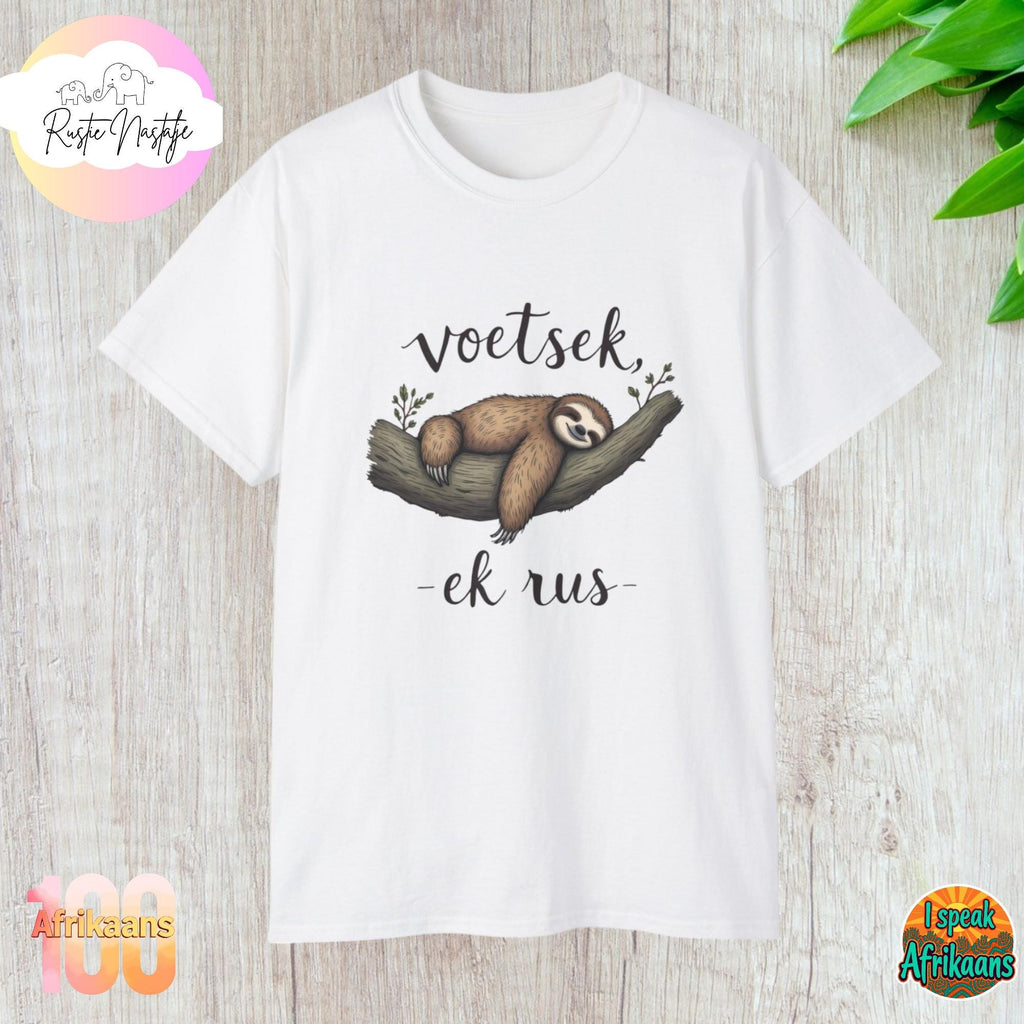 Afrikaans Sloth T-Shirt: Funny South African Tee