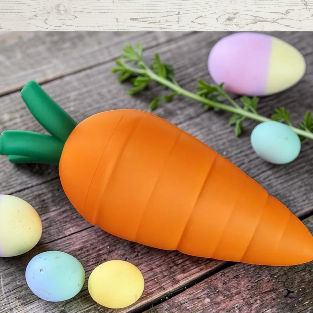 Personalized Easter Basket Carrot, Custom 3D Printed Carrot Treat Container with Name, Kids Easter Gift, Unique Easter Egg Alternative