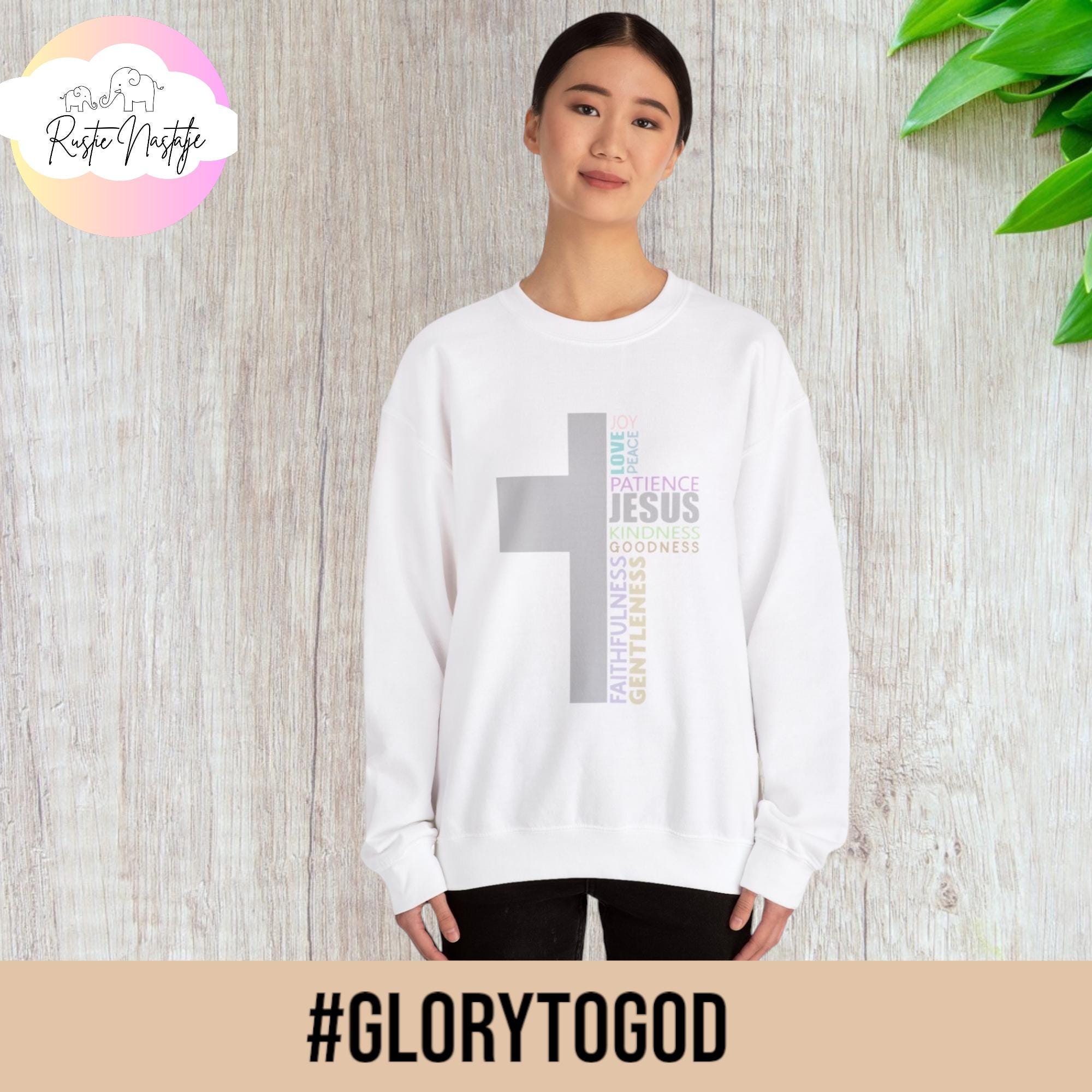 Fruits of the Spirit Cross Sweatshirt: Christian Apparel
