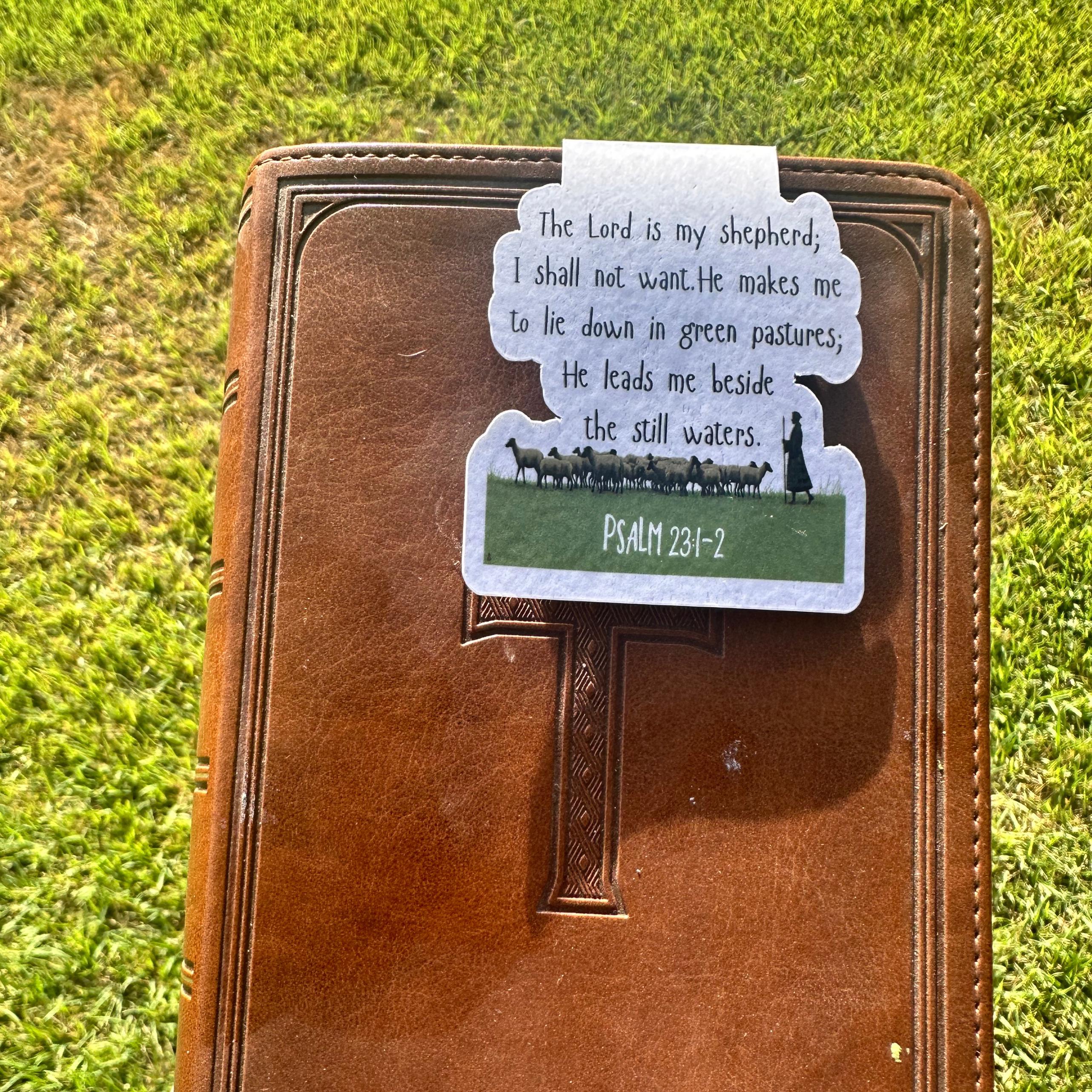 Psalm 23 Magnetic Bookmark: Bible Verse, Encouraging Gift