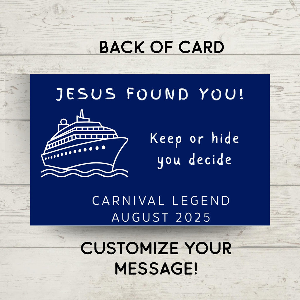 Cruise Duck Tag: Little Jesus Figurine, Personalized Cruise Gift