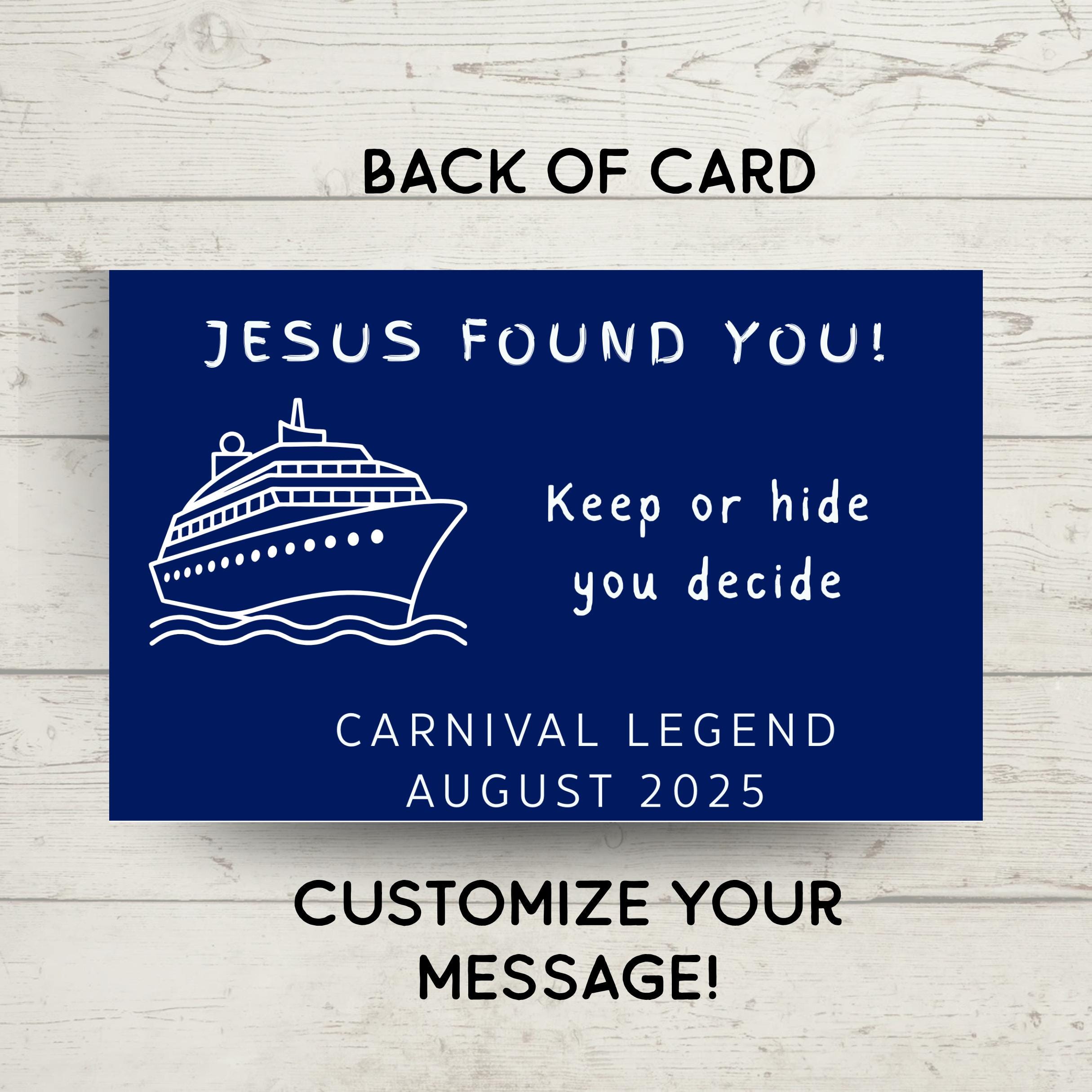 Cruise Duck Tag: Little Jesus Figurine, Personalized Cruise Gift