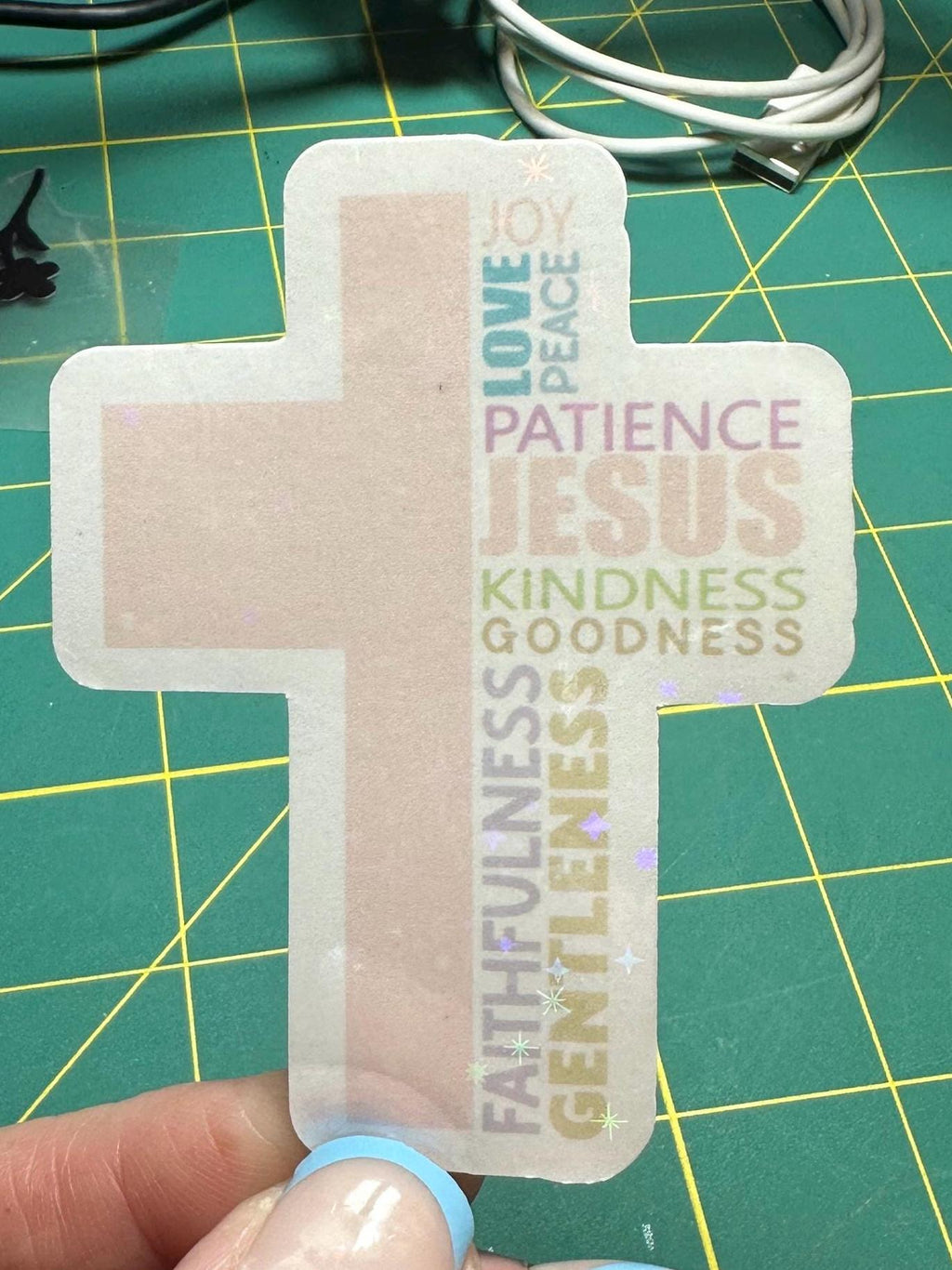 Fruits of the Spirit Sticker: Waterproof Christian Decal