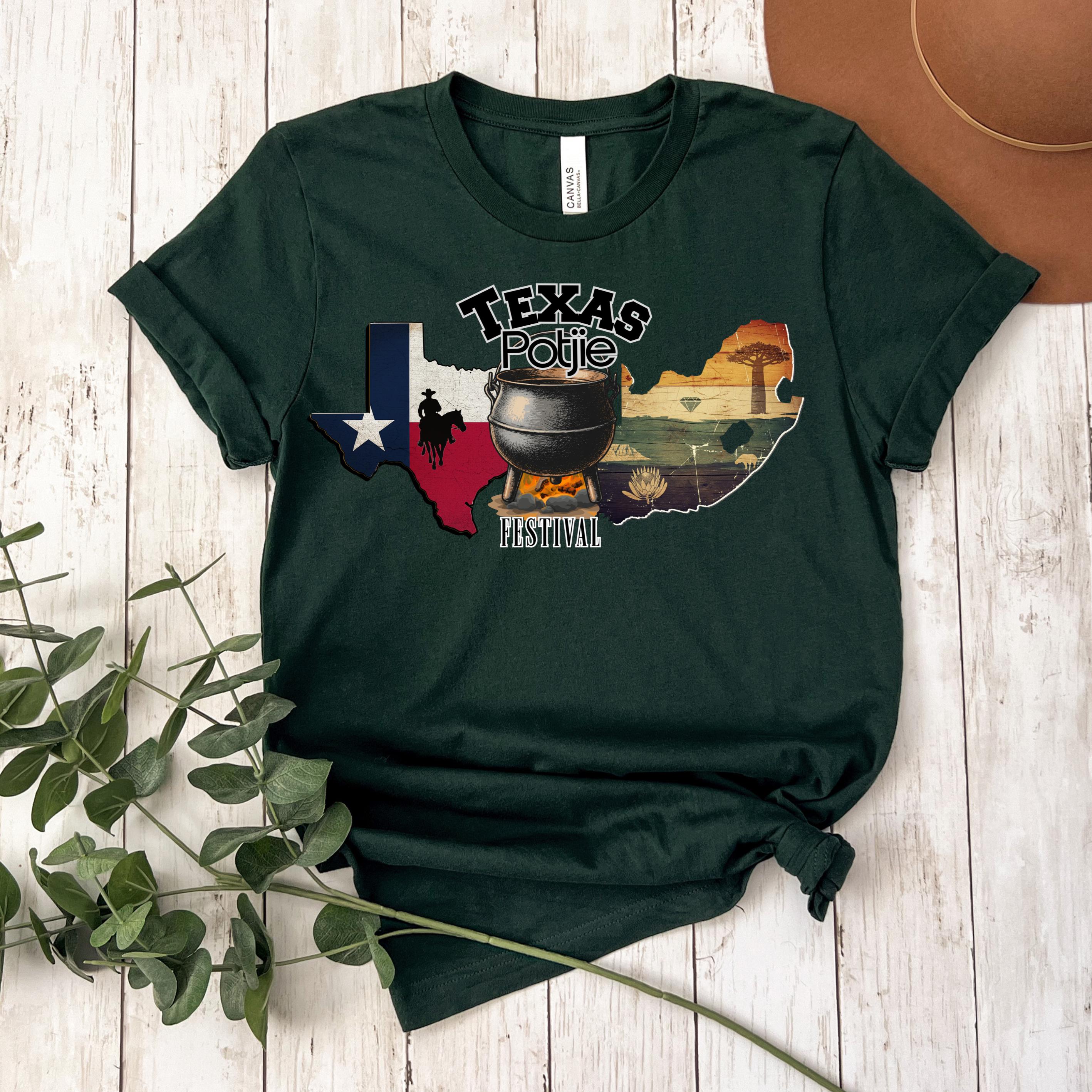 Texas Potjie Festival Shirt: South African Heritage Tee, Braai Master Gift