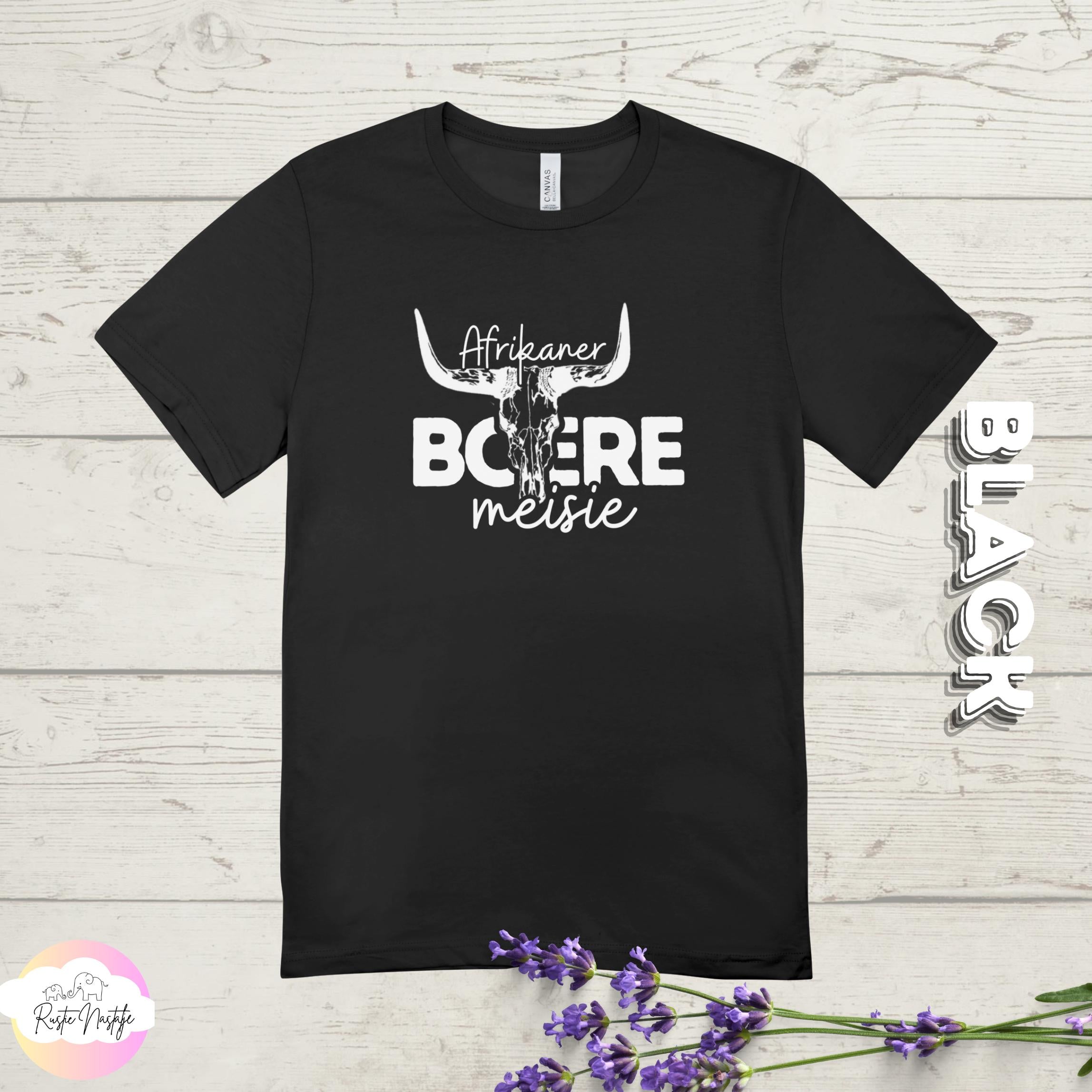 Afrikaner Boere Meisie T-Shirt: South African Heritage Tee