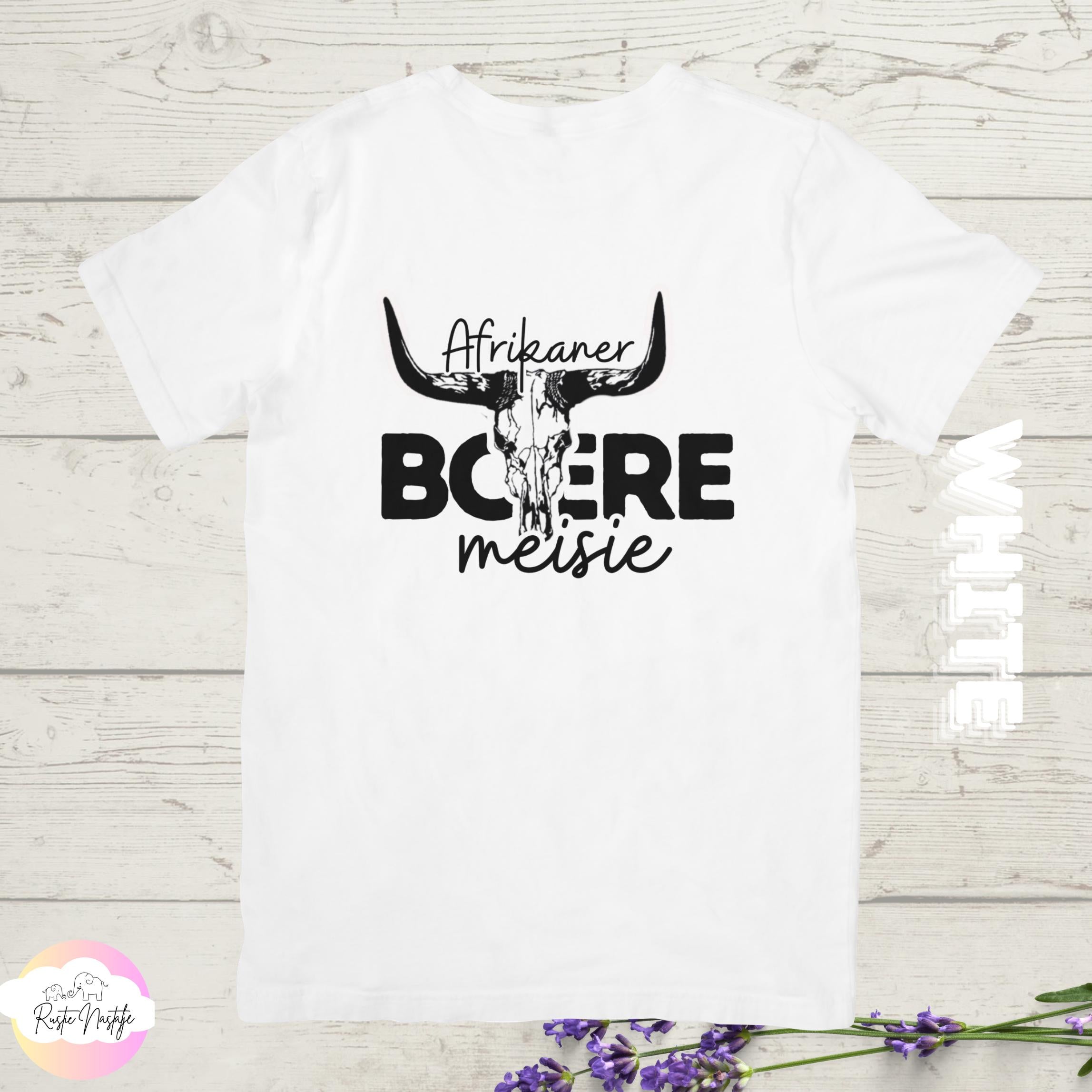 Afrikaner Boere Meisie T-Shirt: South African Heritage Tee