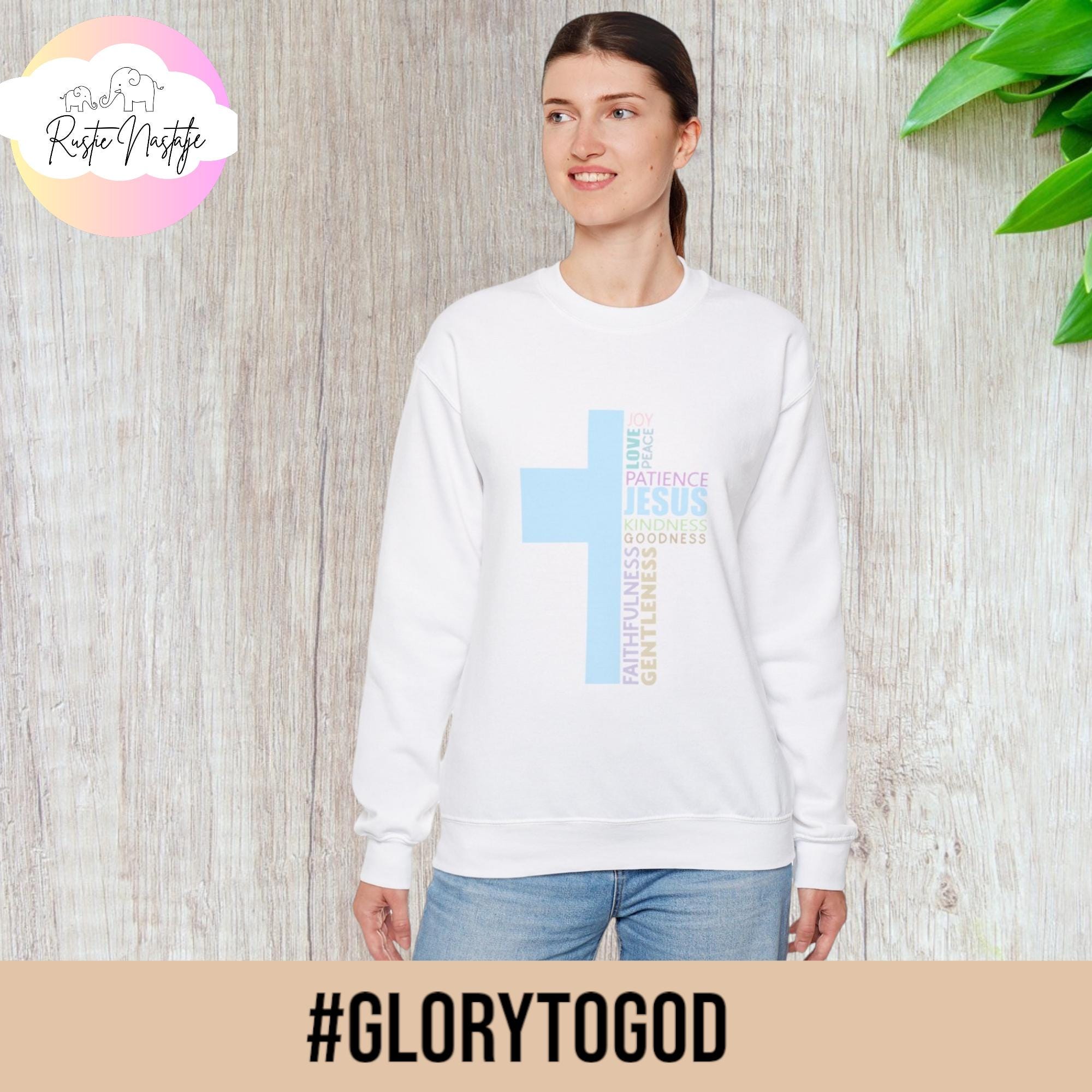 Fruits of the Spirit Cross Sweatshirt: Christian Apparel