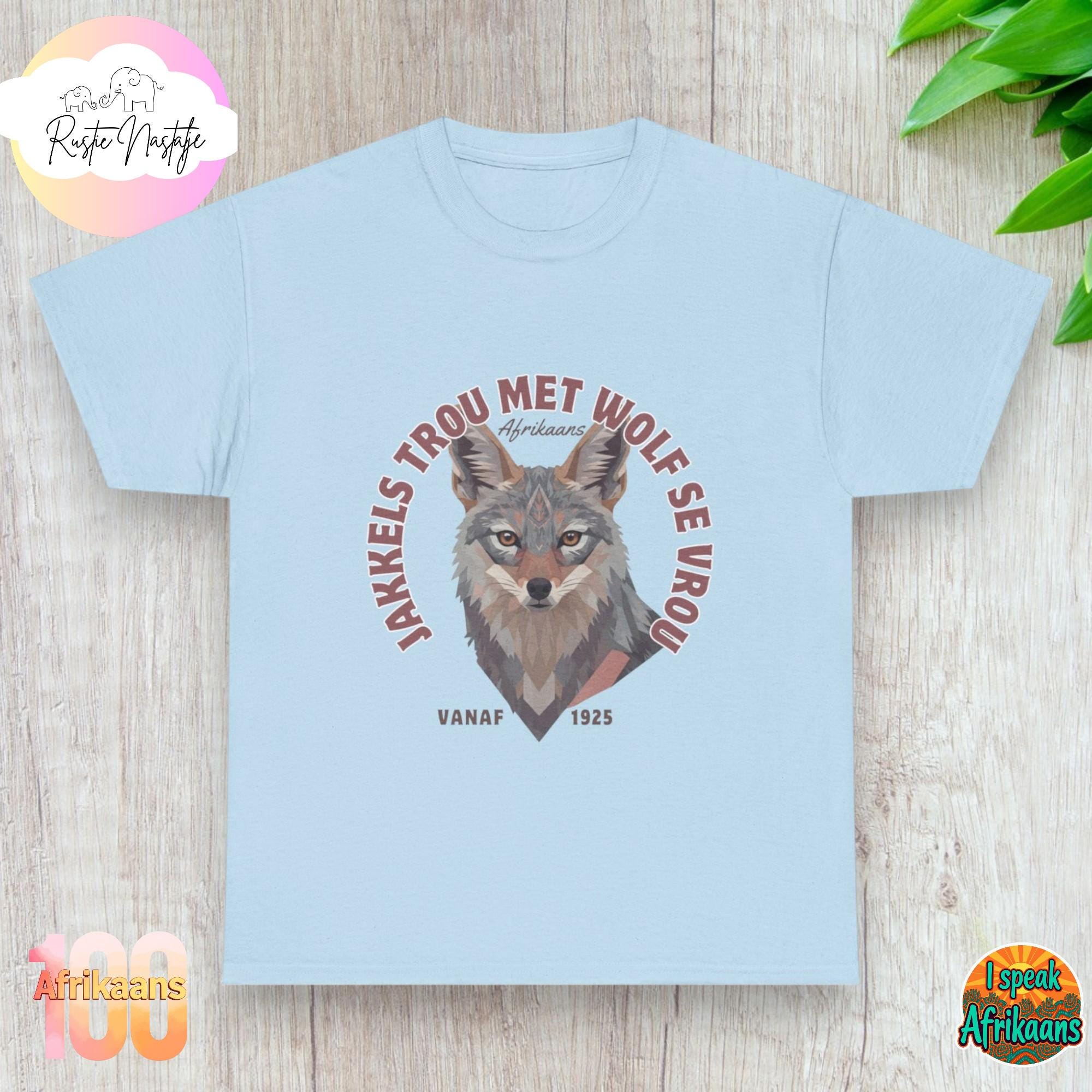 Funny Afrikaans Jakkels T-shirt: South African Birthday Gift