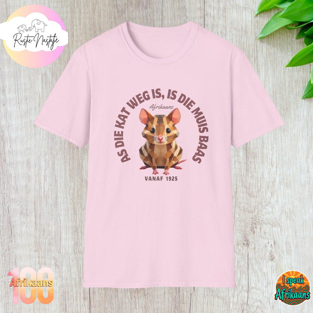 Funny Mouse T-Shirt: South African Humor, Afrikaans Saying