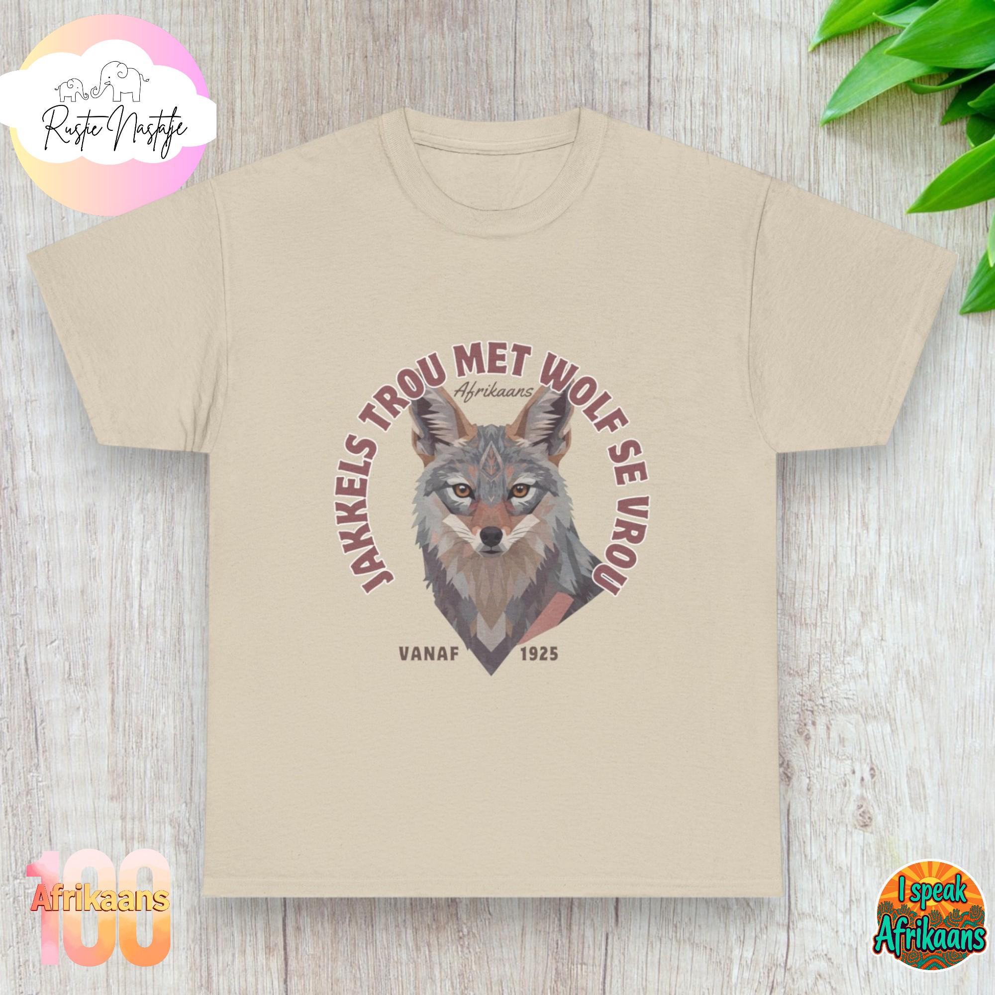 Funny Afrikaans Jakkels T-shirt: South African Birthday Gift