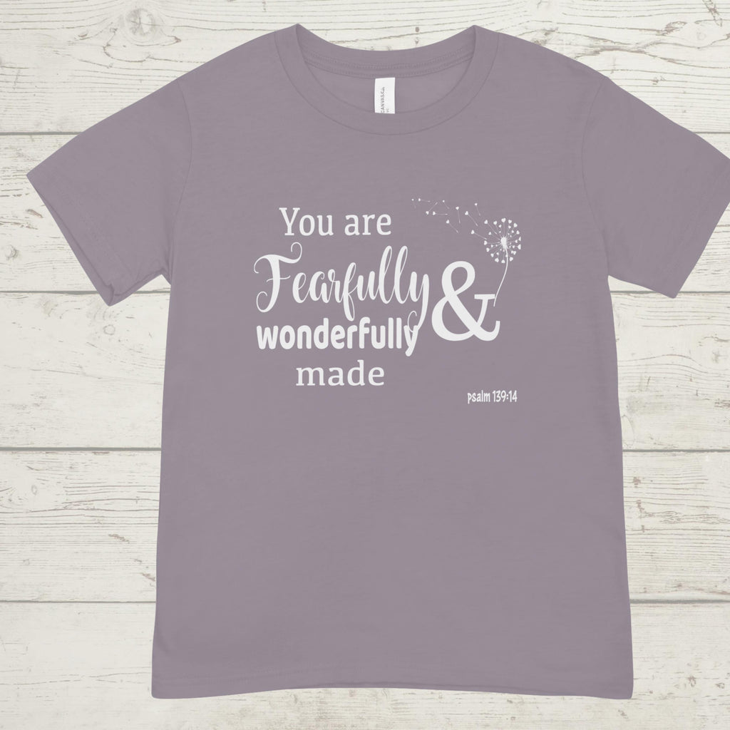 Psalm 139:14 Christian T-Shirt | Fearfully Wonderfully Made Tee
