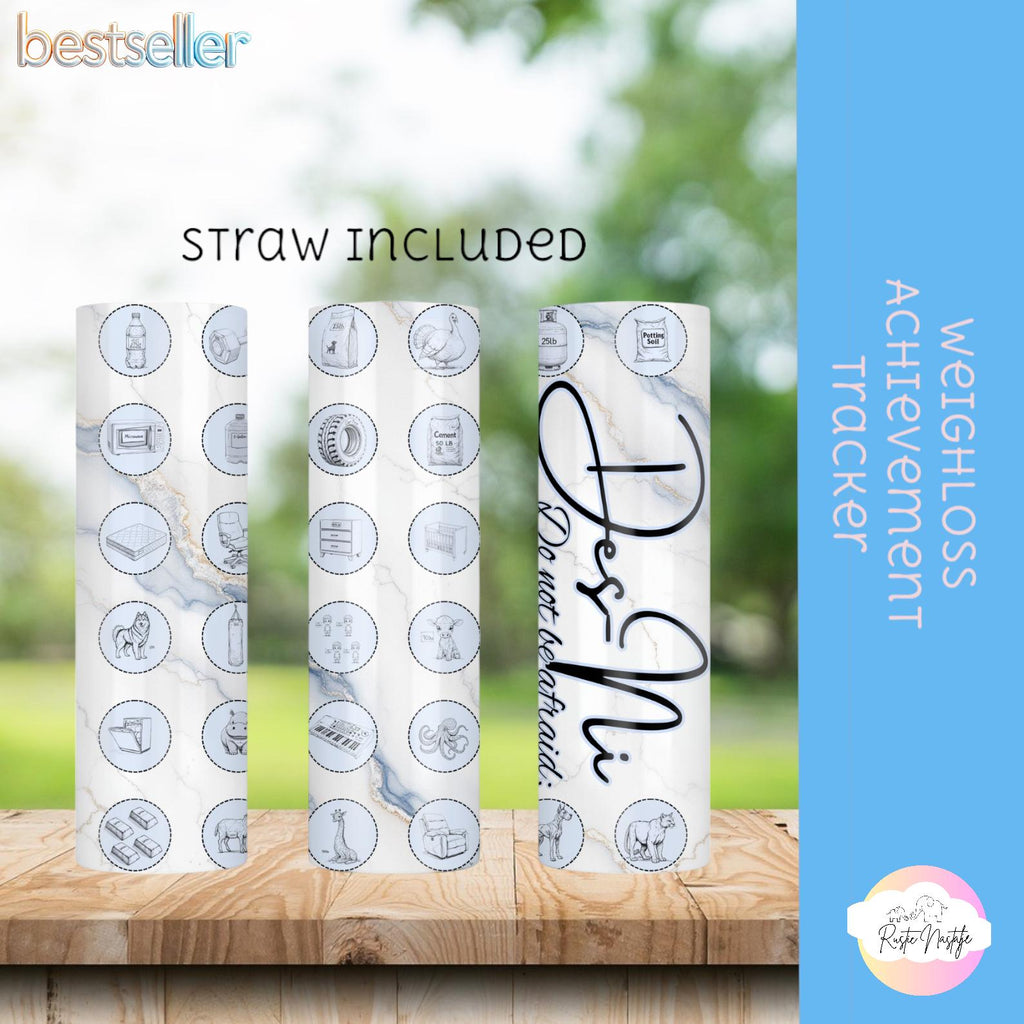 Weight Loss Tracker Tumbler: Personalized 30oz Stainless Steel Tumbler