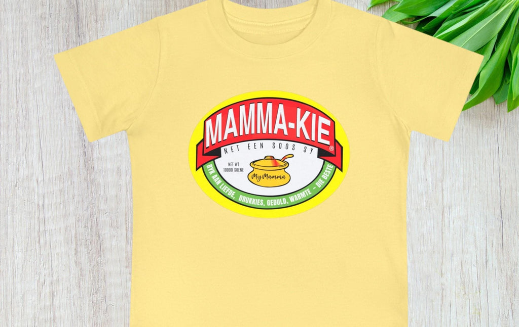 Funny 'Mamma-Kie' Parody Baby T-Shirt - Afrikaans South African Gift