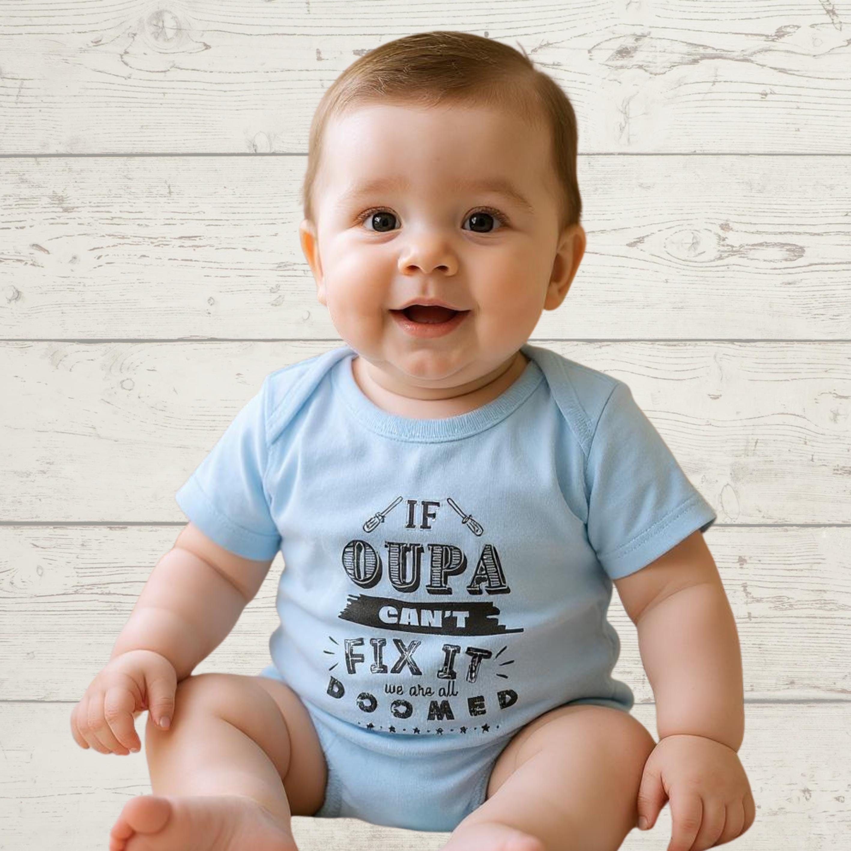 Oupa Fix It Kids T-Shirt, South African Grandfather Gift