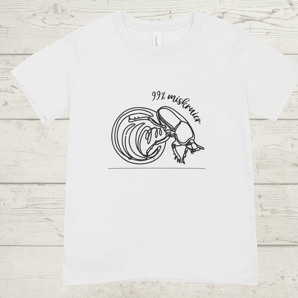 99% Miskruier T-Shirt: South African Humor, Dung Beetle Graphic