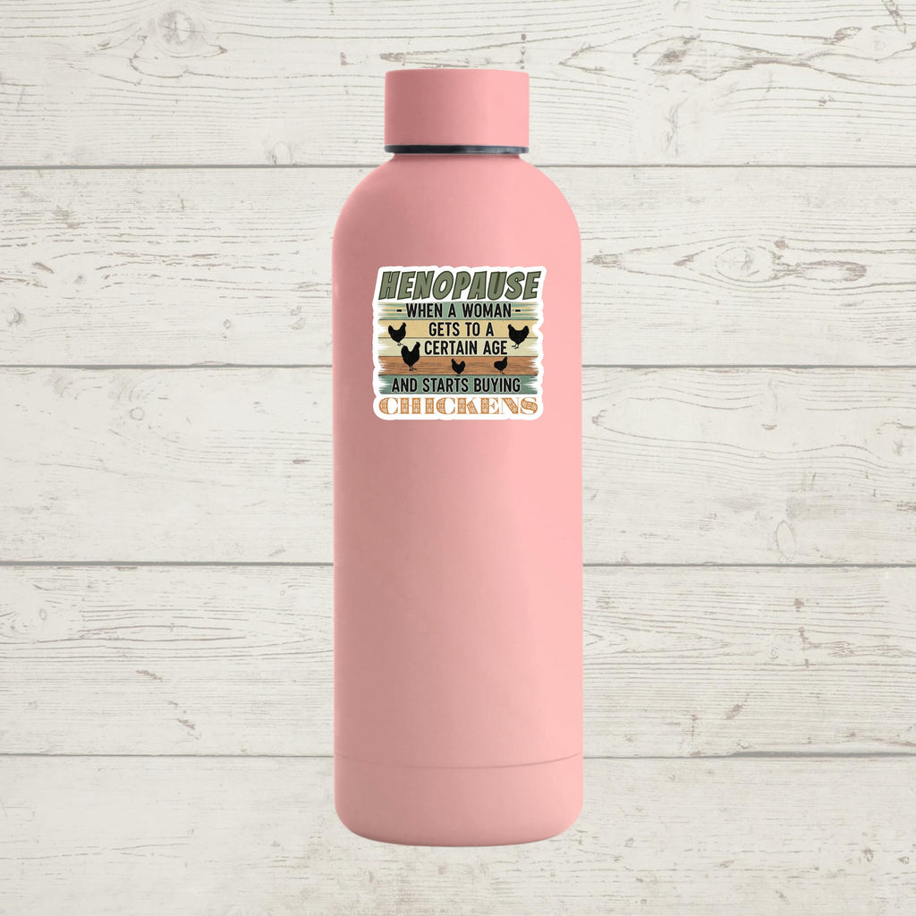 Henopaus Chicken Sticker: Waterproof Vinyl Decal for Laptop, Water Bottle