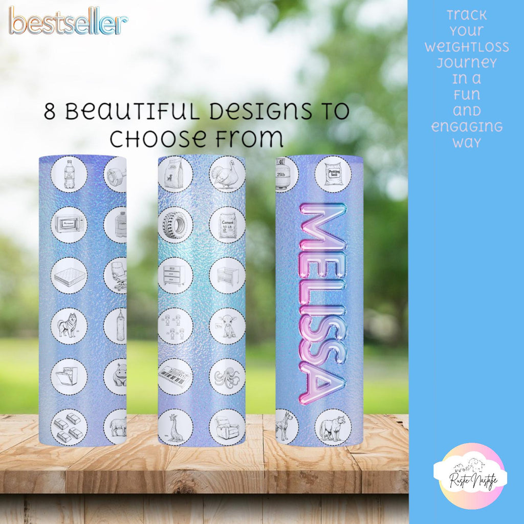 Weight Loss Tracker Tumbler: Personalized 30oz Stainless Steel Hydration Tumbler