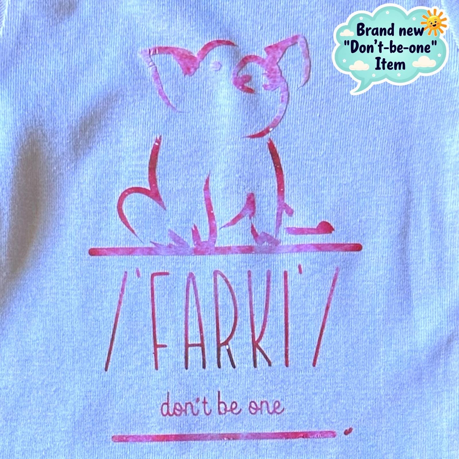 Afrikaans Baby Bodysuit, "Farki" Pig Onesie