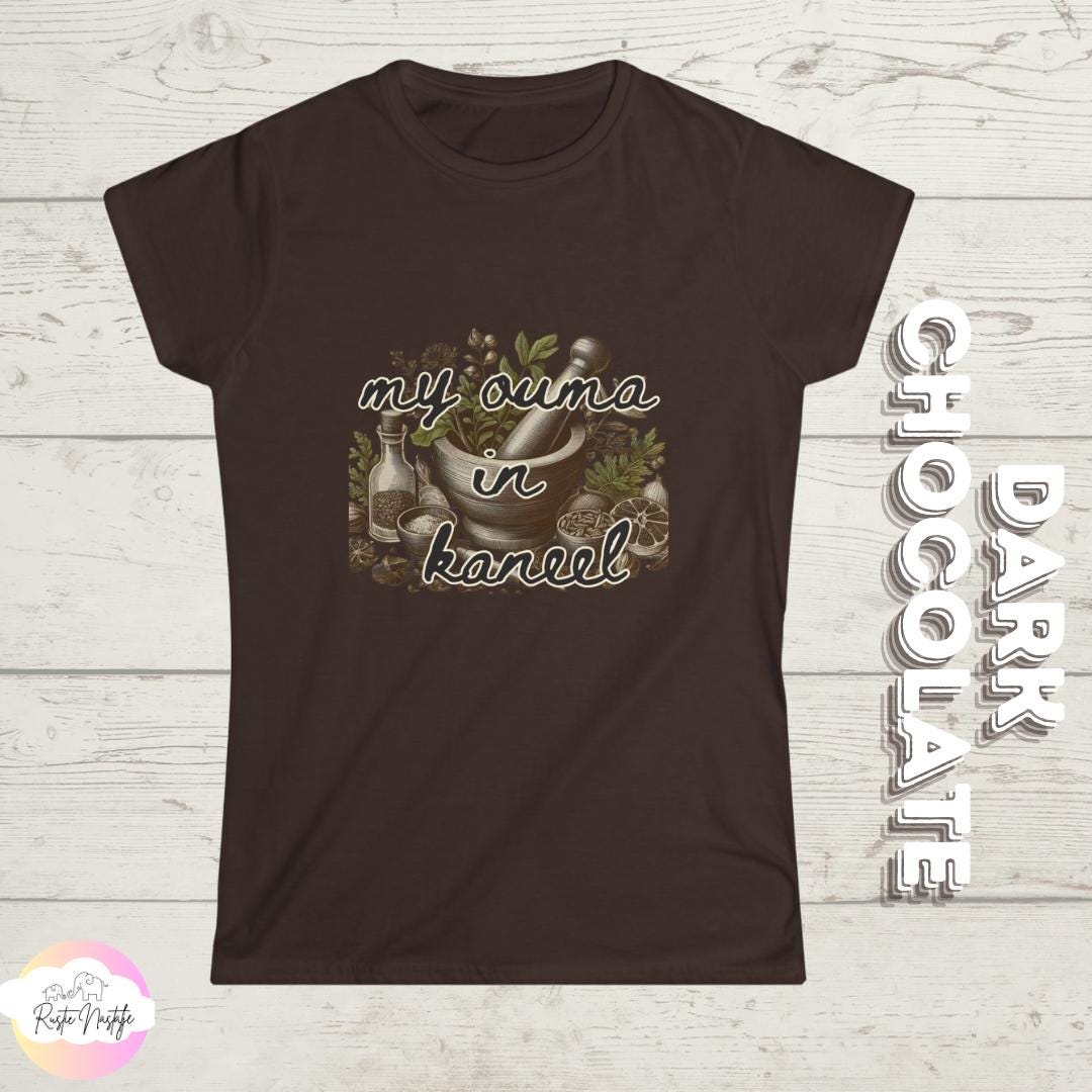 My Ouma in Kaneel T-Shirt: Afrikaans Poem, South African Heritage