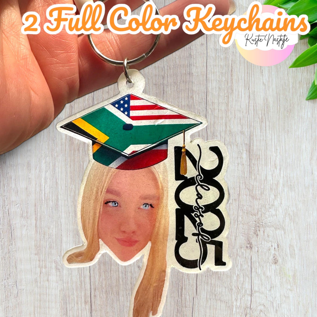 Personalized Graduation Gift Set 2025 - Keychains, Bookmarks, Socks, Stickers, Tattoos - Custom Senior Gift
