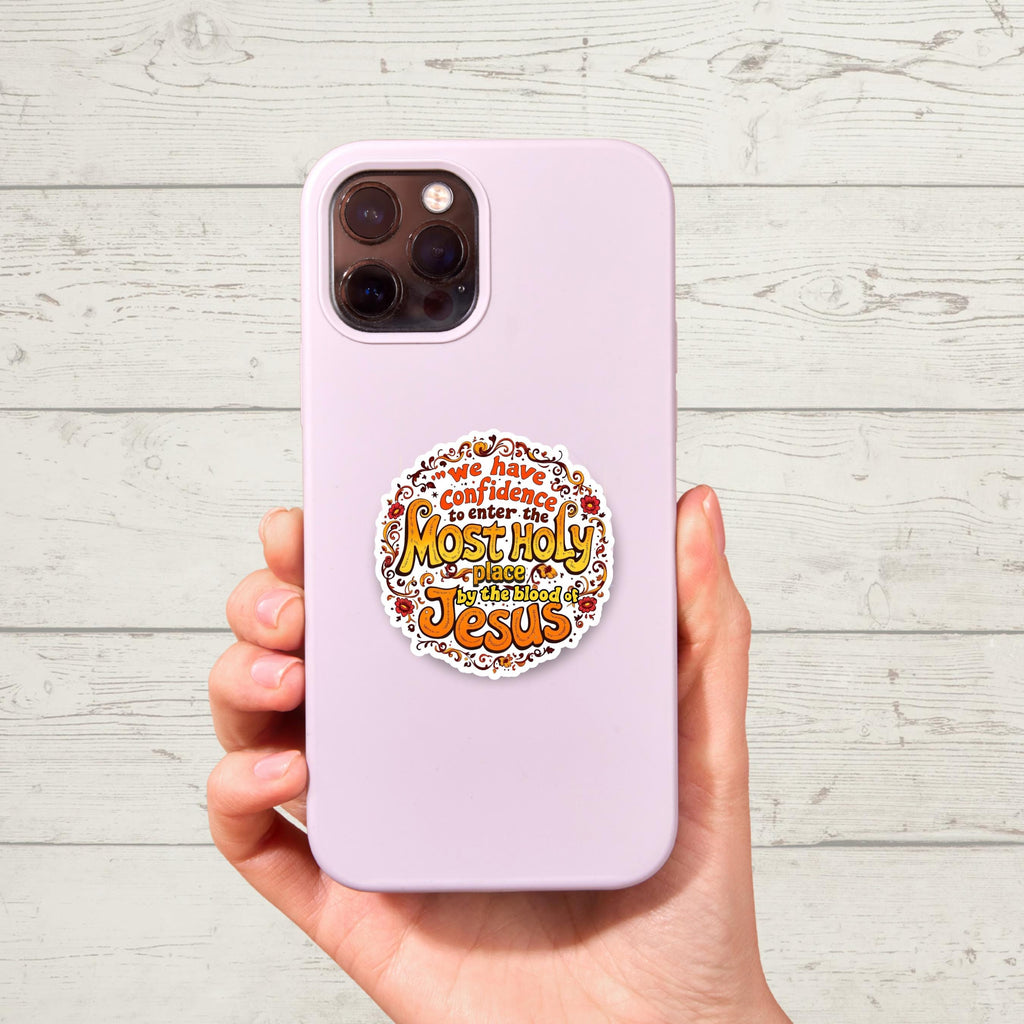 Most Holy Place Vinyl Sticker | Boho Christian Decal