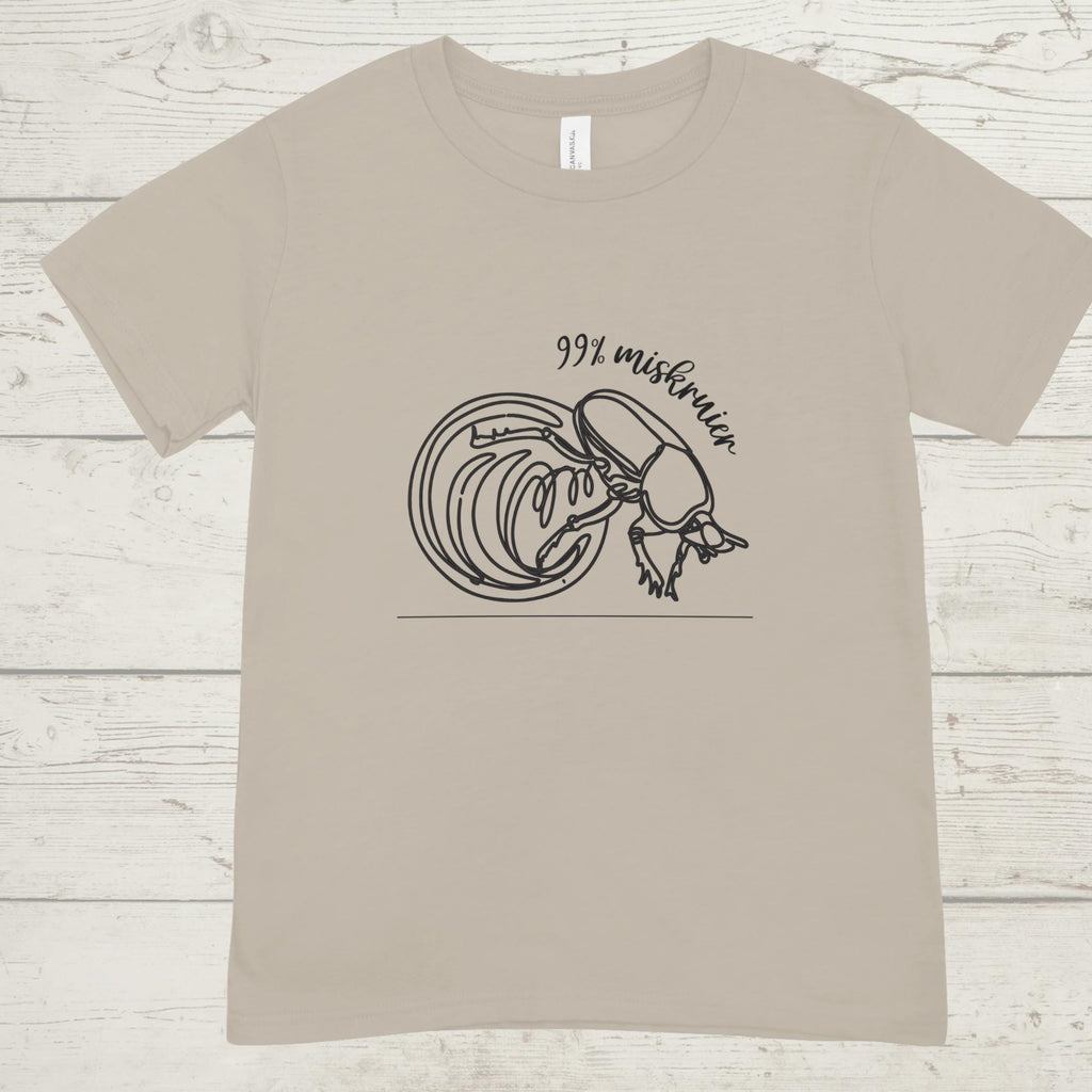 99% Miskruier T-Shirt: South African Humor, Dung Beetle Graphic