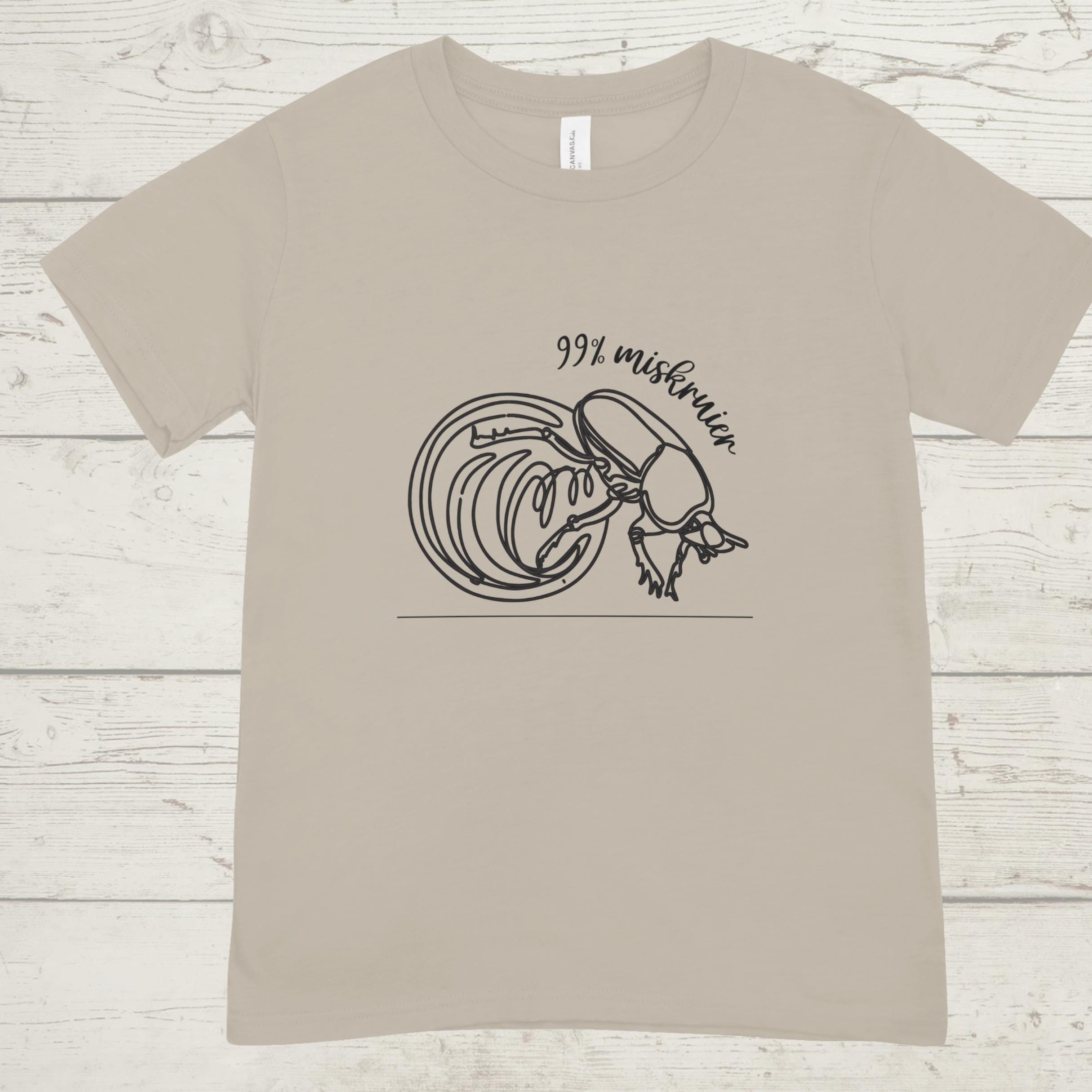 99% Miskruier T-Shirt: South African Humor, Dung Beetle Graphic