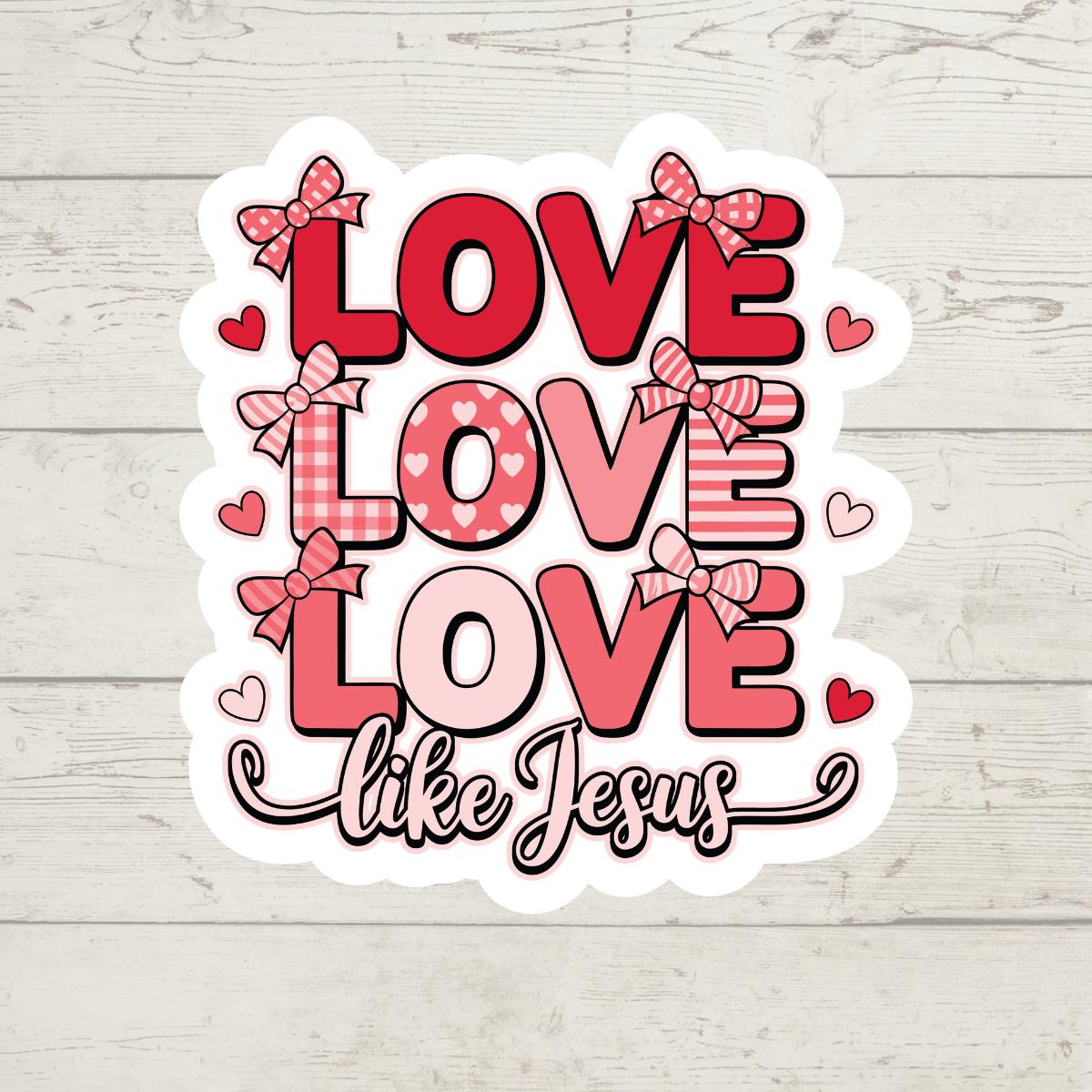 Christian Valentine's Day Stickers, Bible Verse Decals (Set of 10)