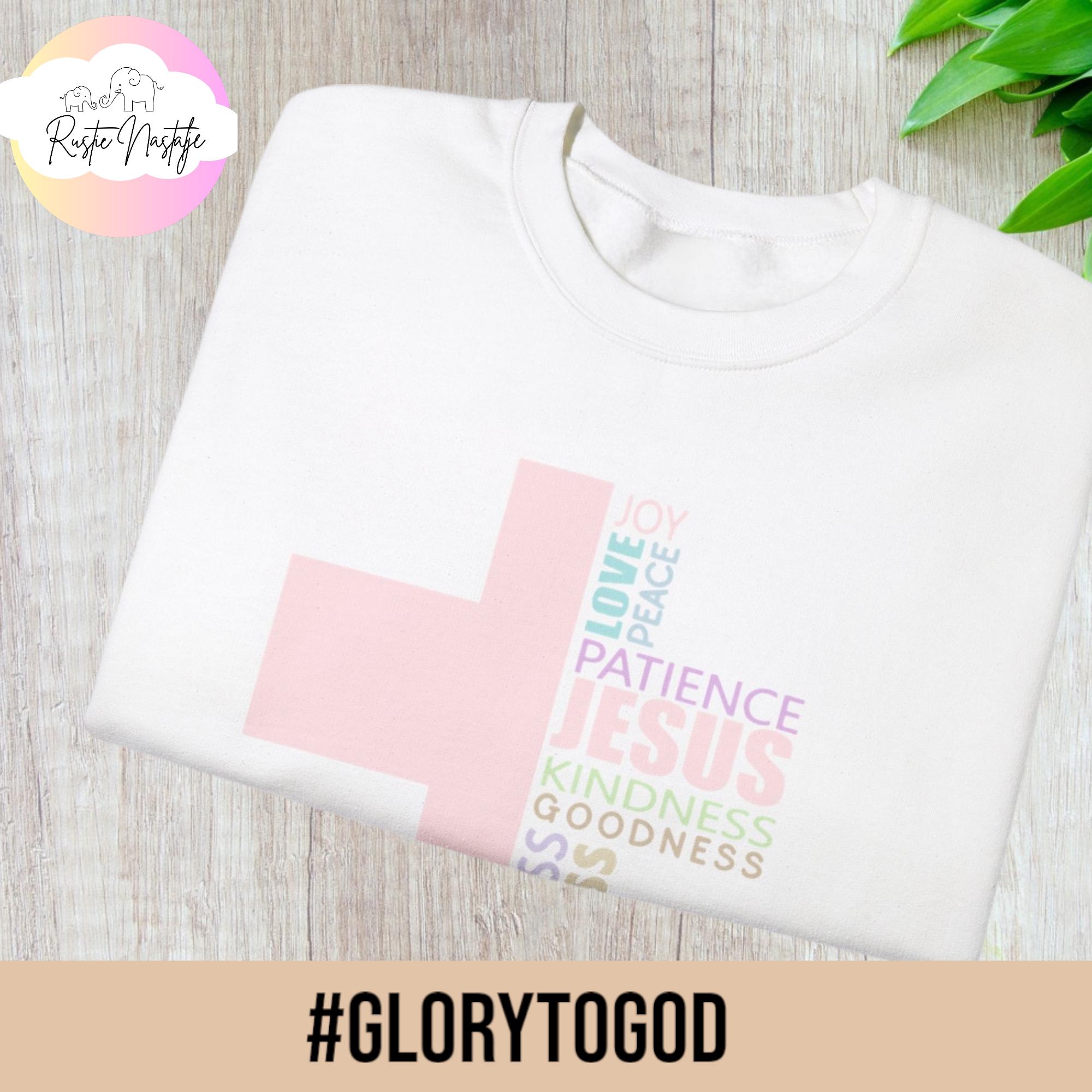 Fruits of the Spirit Cross Sweatshirt: Christian Apparel