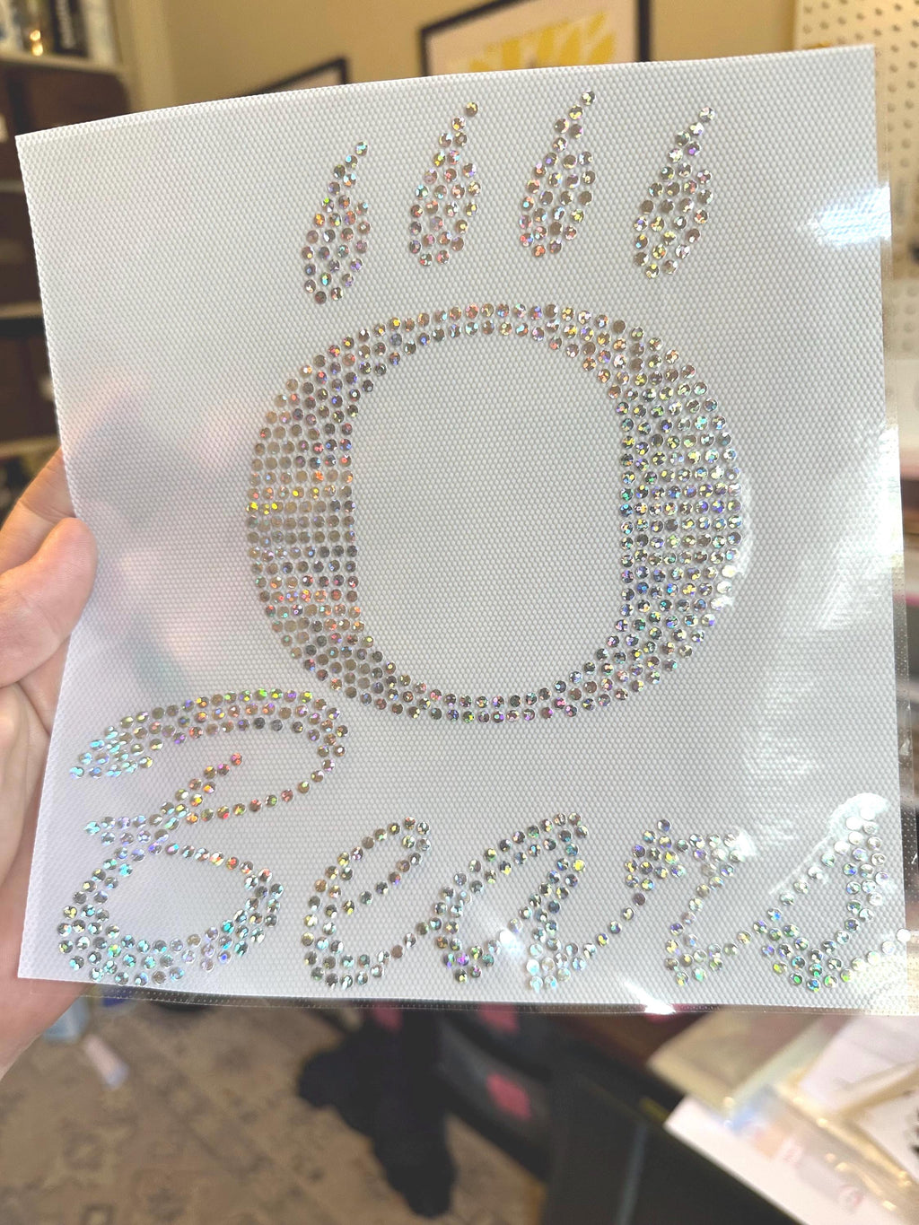 Custom Spangle Shirt Transfer: Cheer Design