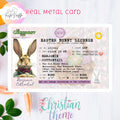 Easter Bunny License: Benjamin Cottontail Metal Card
