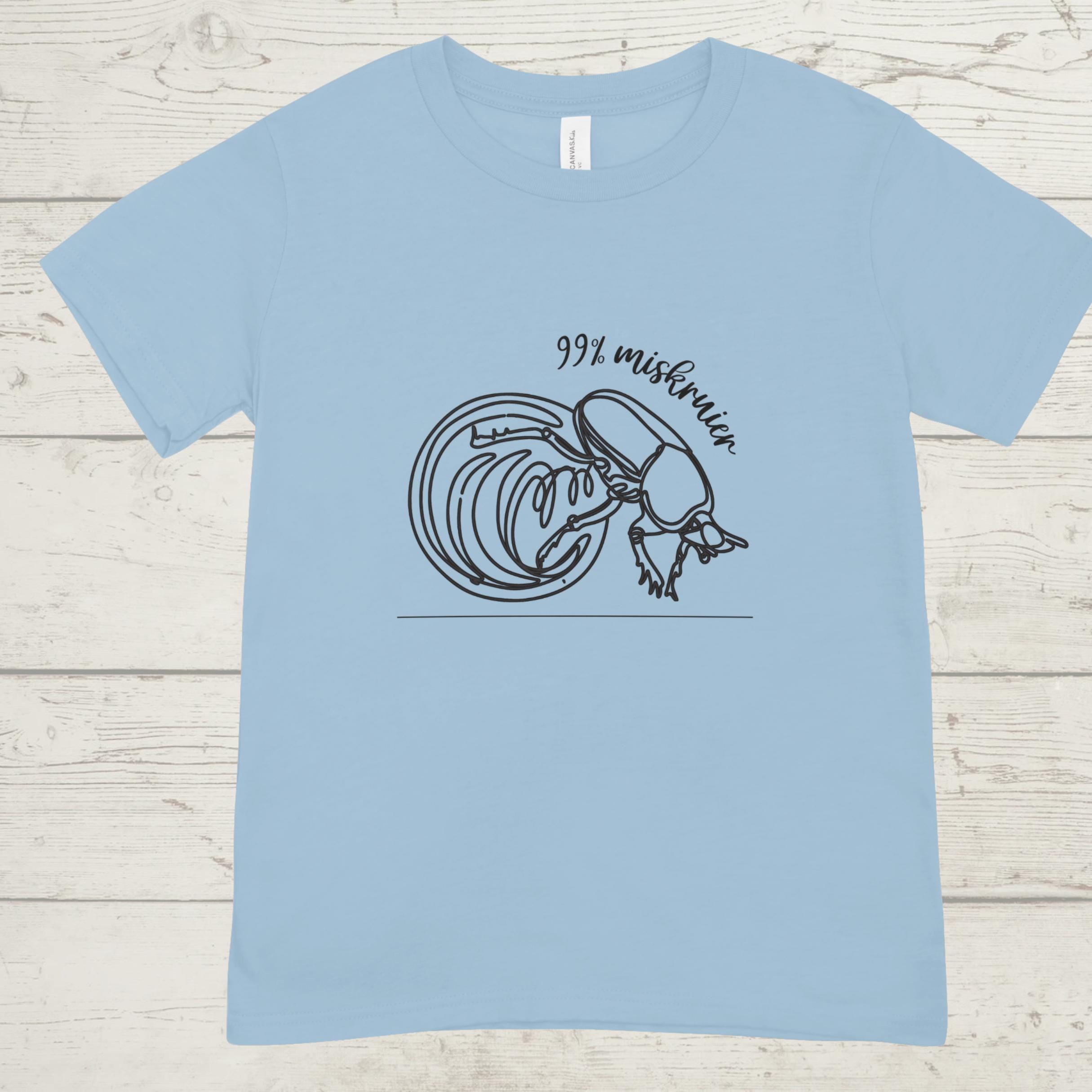 99% Miskruier T-Shirt: South African Humor, Dung Beetle Graphic