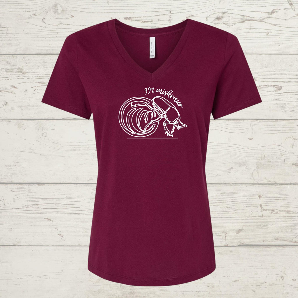 99% Miskruier V-Neck Tee: Funny South African Humor Shirt