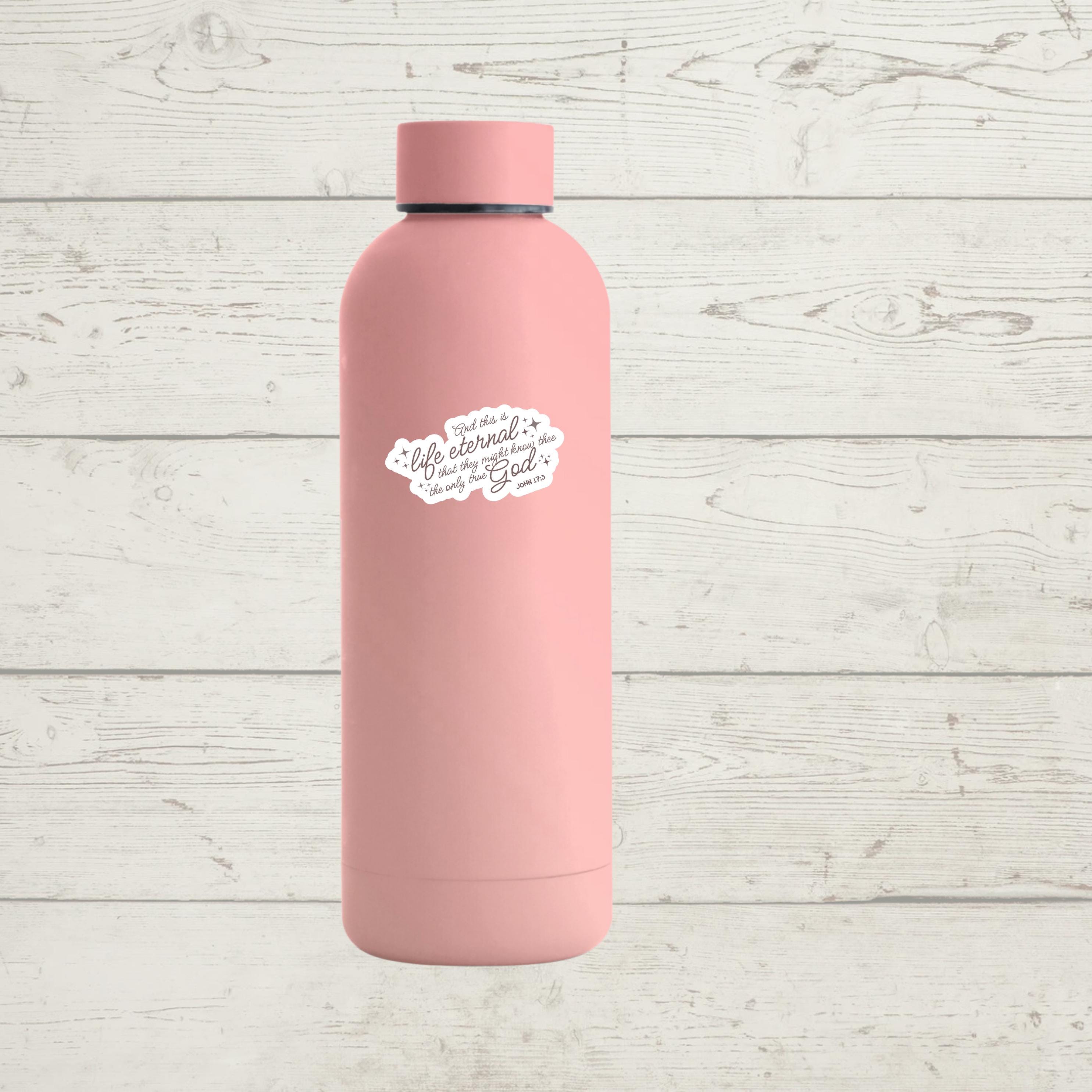 Life Eternal Sticker | John 17:3 Verse, Waterproof Vinyl Decal