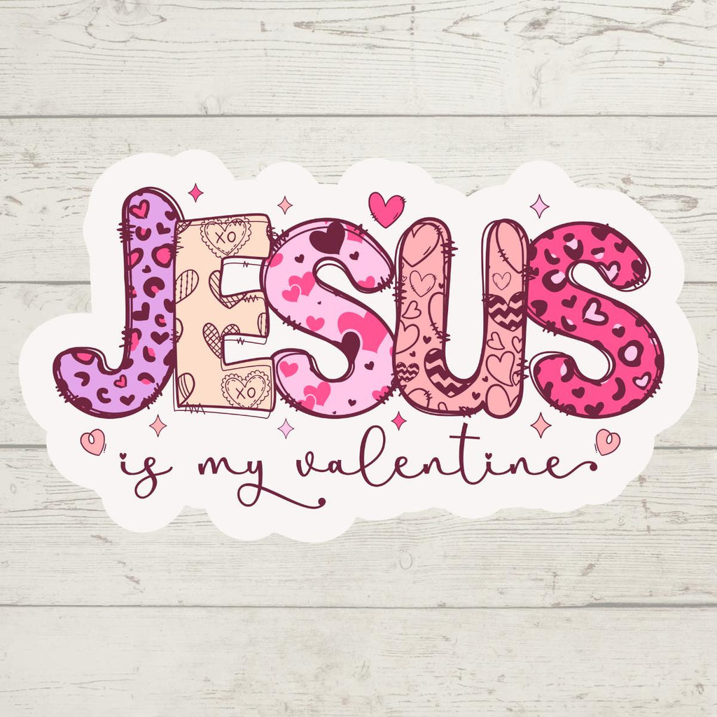 Christian Valentine's Day Stickers, Bible Verse Decals (Set of 10)
