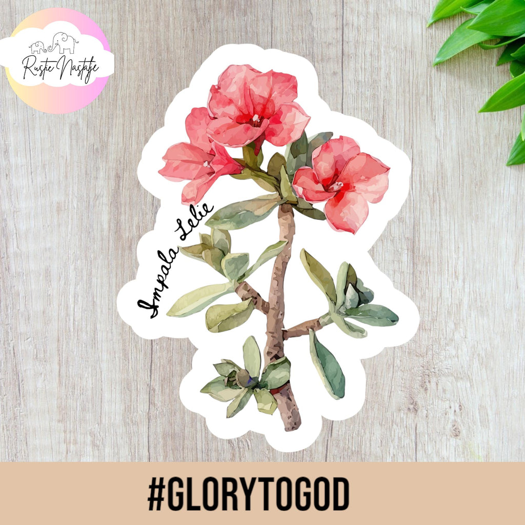 Impala Lily Sticker: South African Floral Watercolor Decal