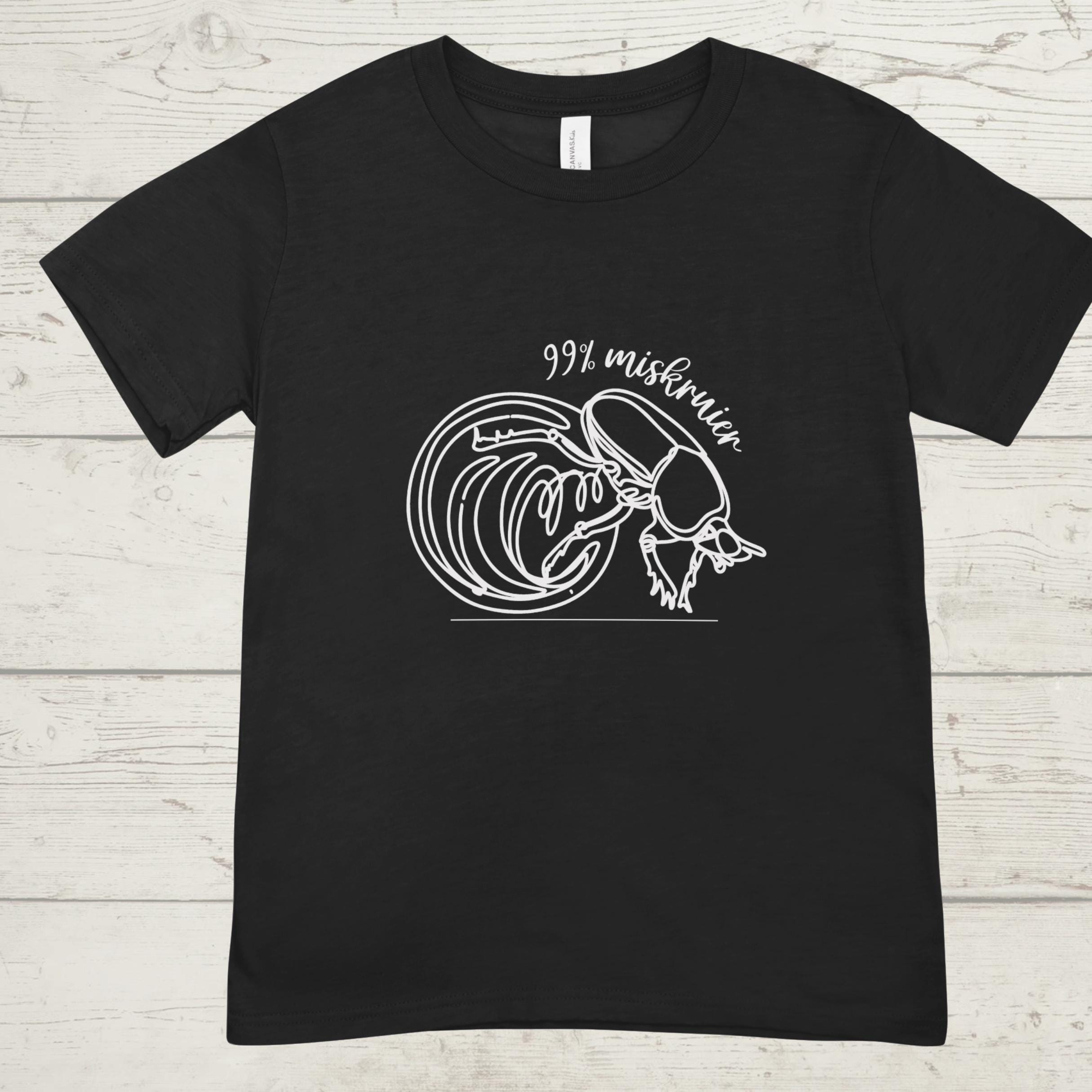 99% Miskruier T-Shirt: South African Humor, Dung Beetle Graphic