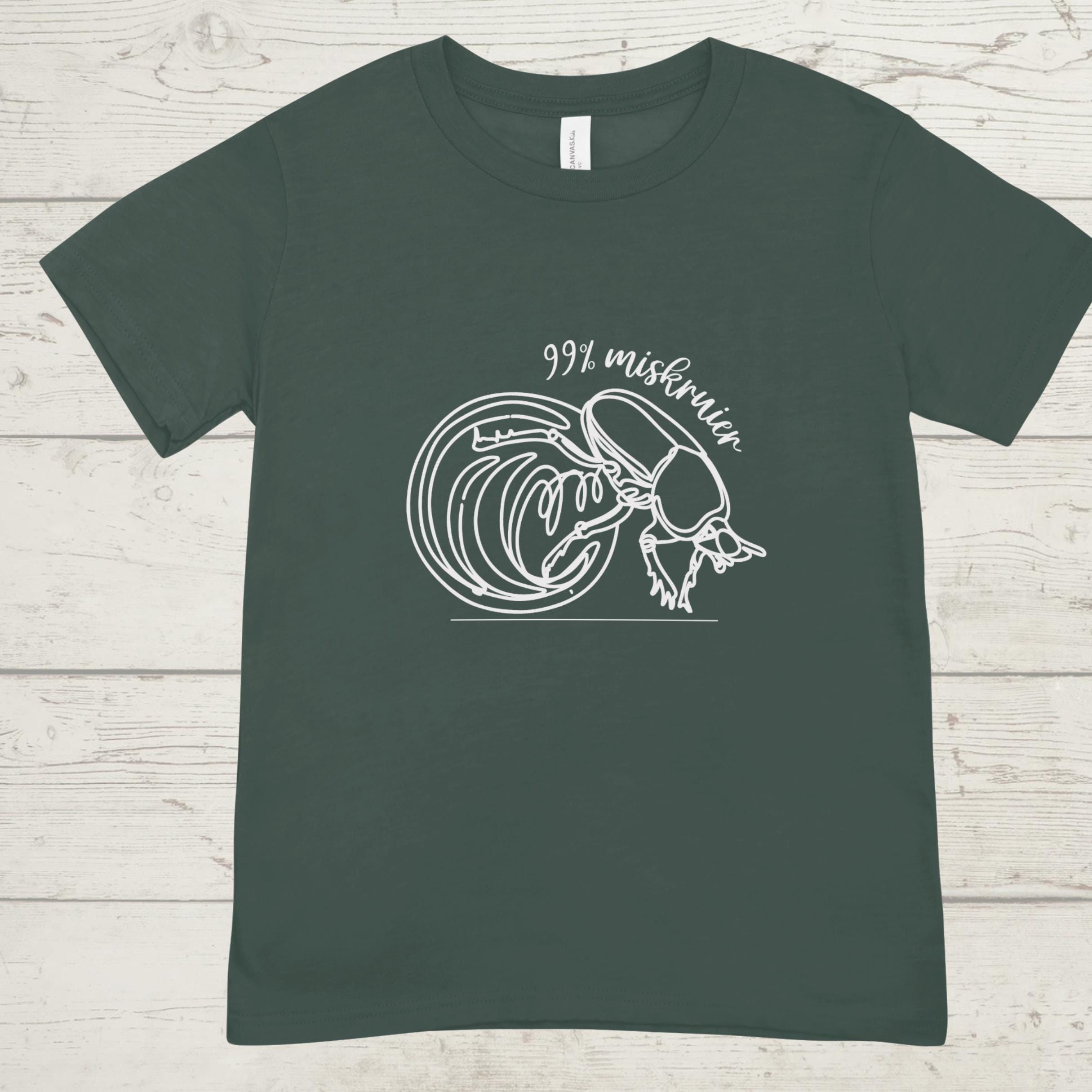 99% Miskruier T-Shirt: South African Humor, Dung Beetle Graphic