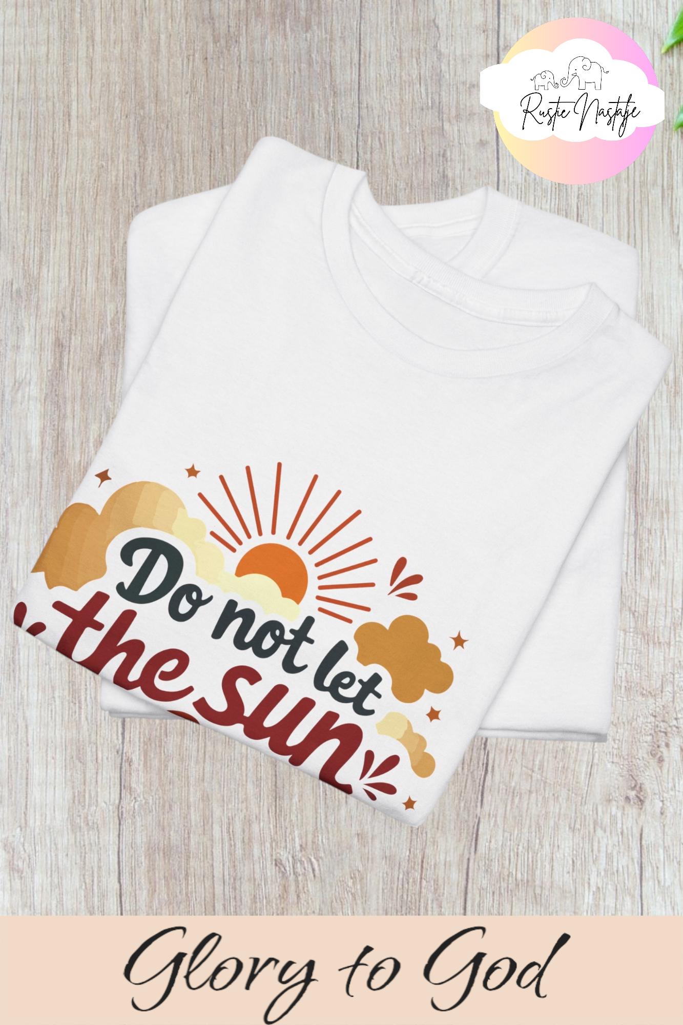 Bible Verse Sunset Graphic T-Shirt, Christian Apparel