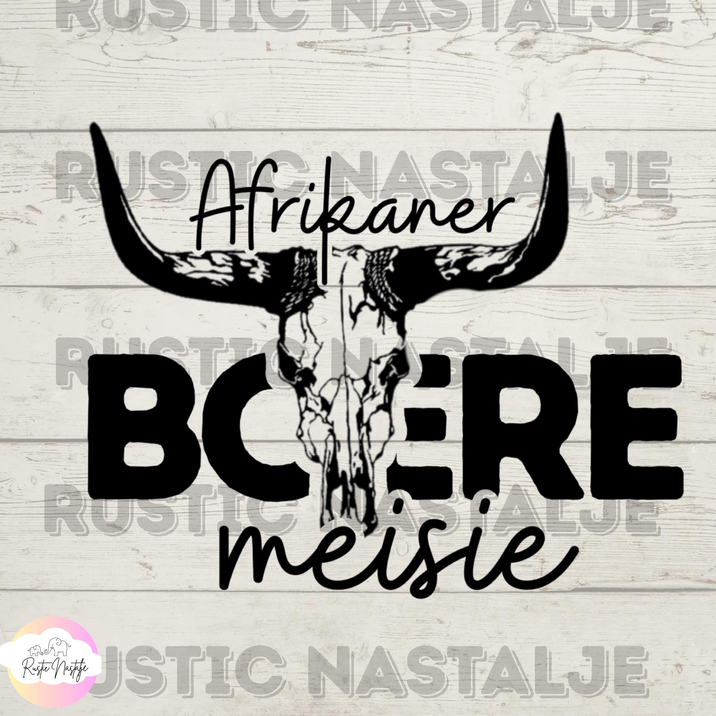 Afrikaner Boere Meisie T-Shirt: South African Heritage Tee