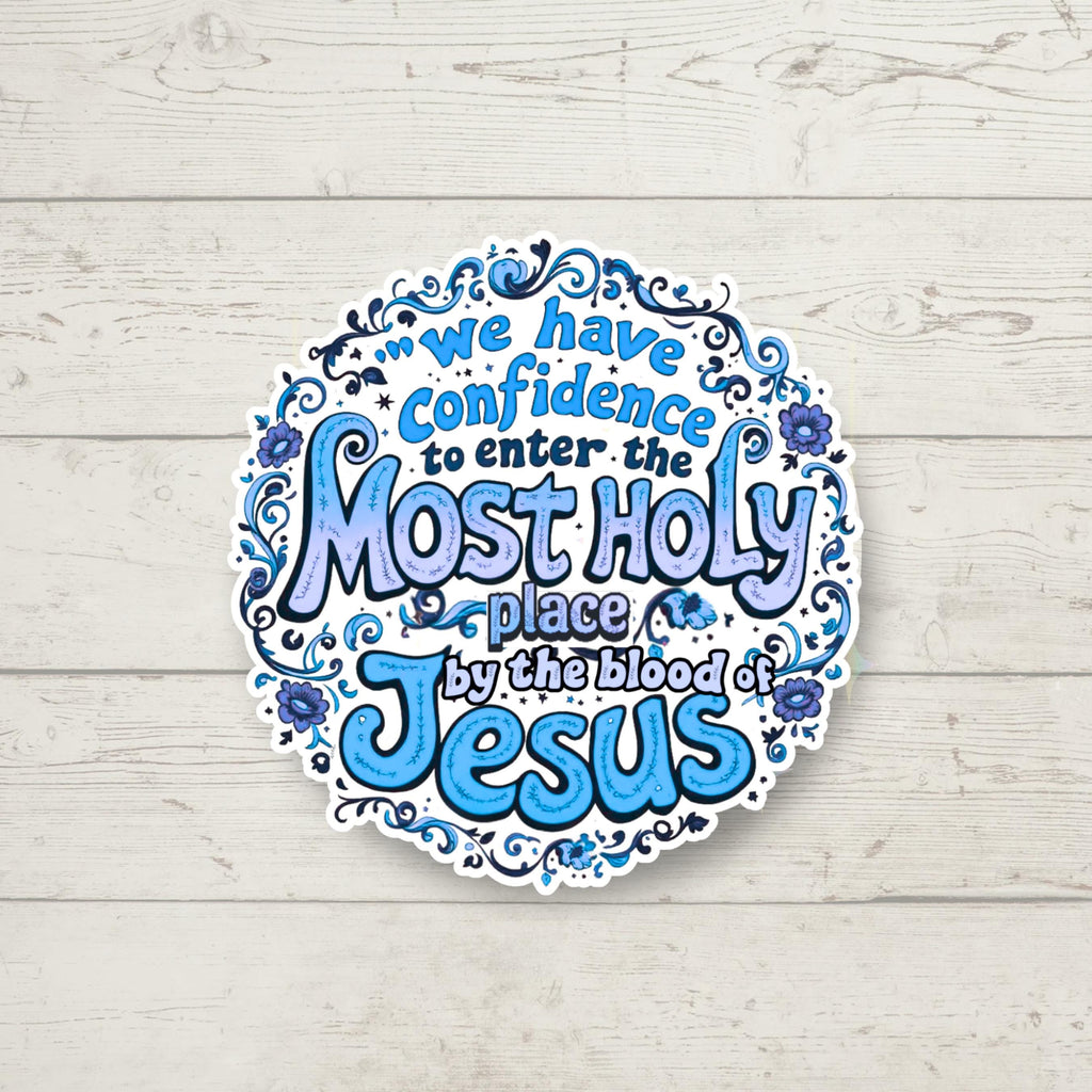 Most Holy Place Scripture Sticker | Christian Vinyl Decal
