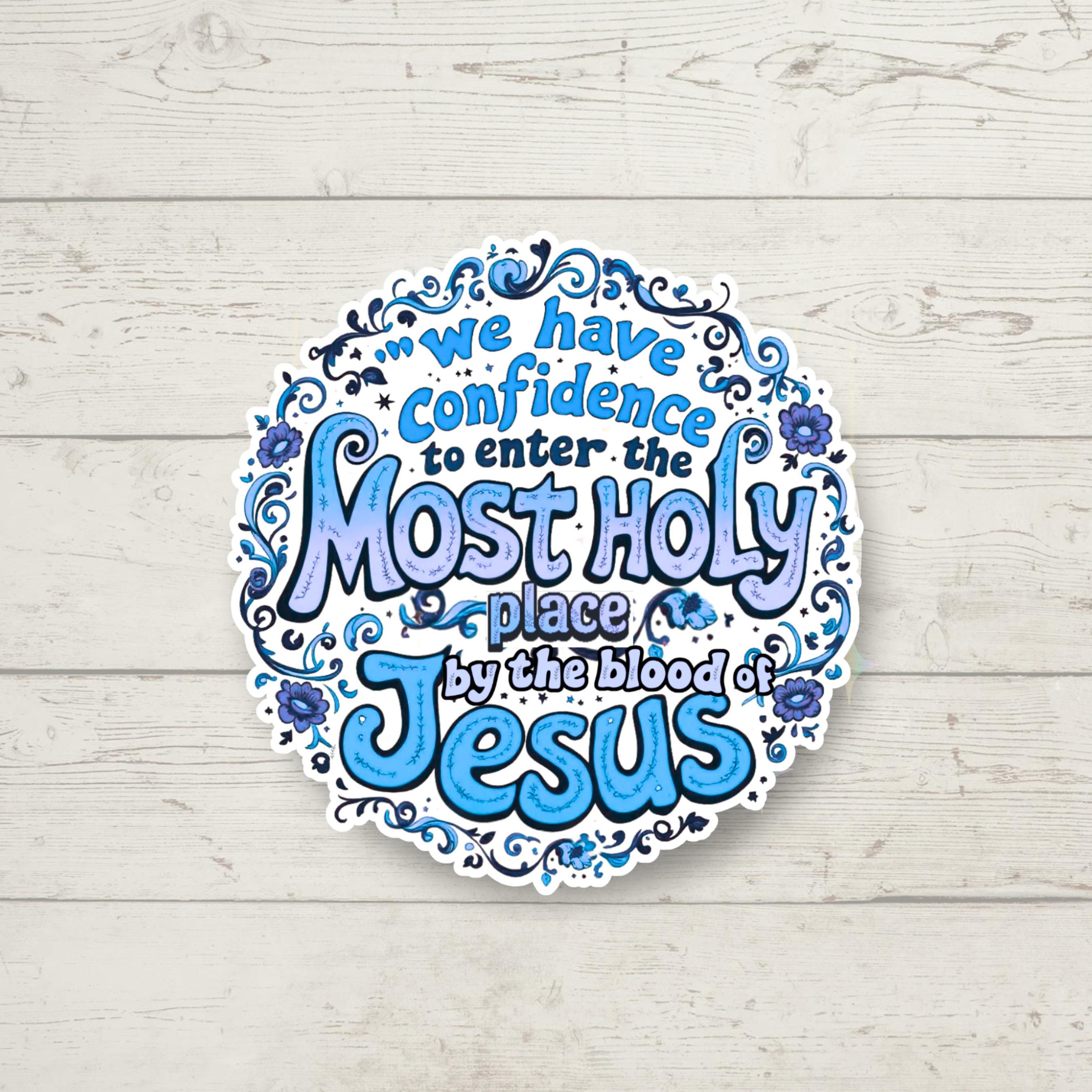 Most Holy Place Scripture Sticker | Christian Vinyl Decal