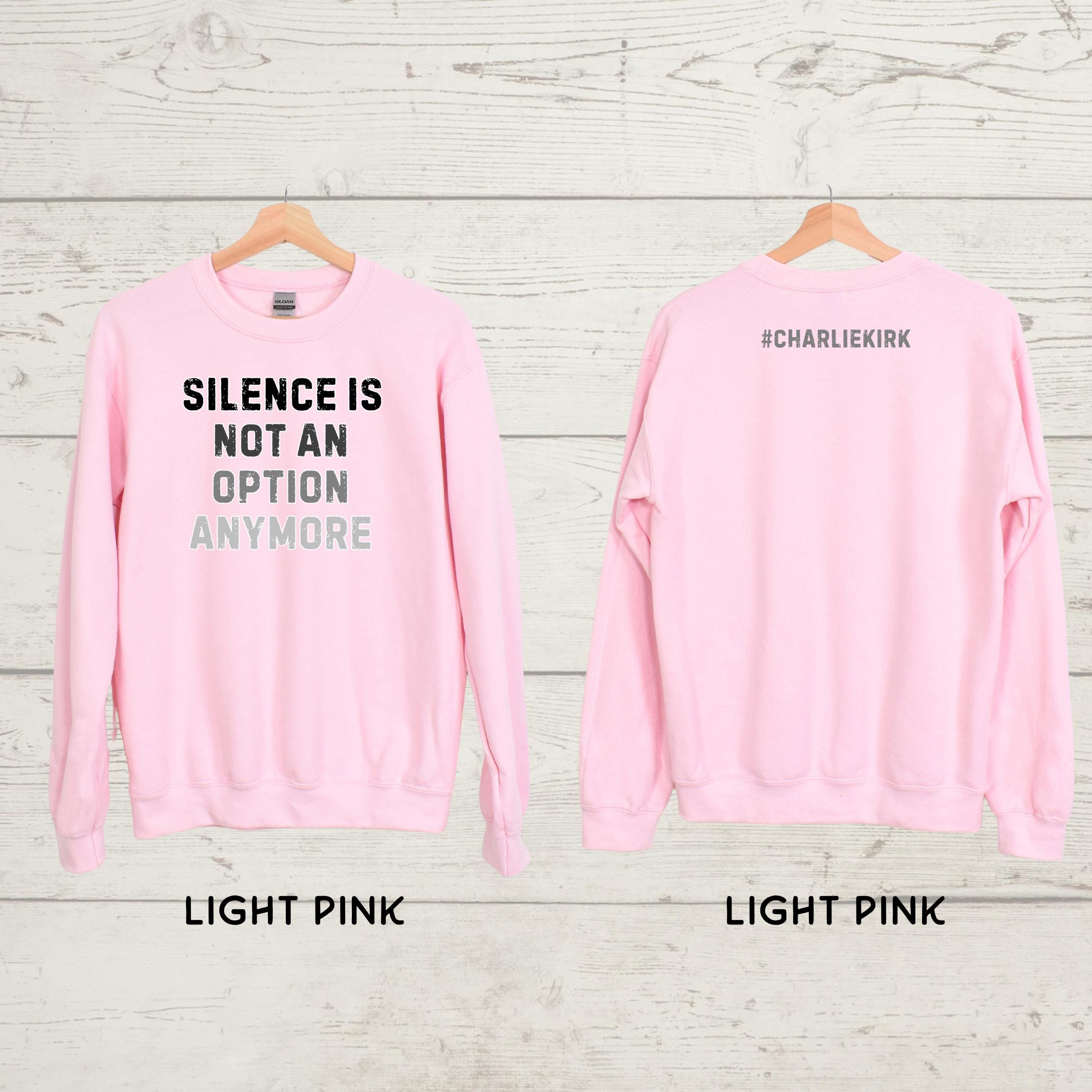 Silence is Not An Option Sweatshirt: Conservative Political Crewneck