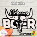 Glitter Afrikaner Boer Sticker – Laptop, Water Bottle Decal