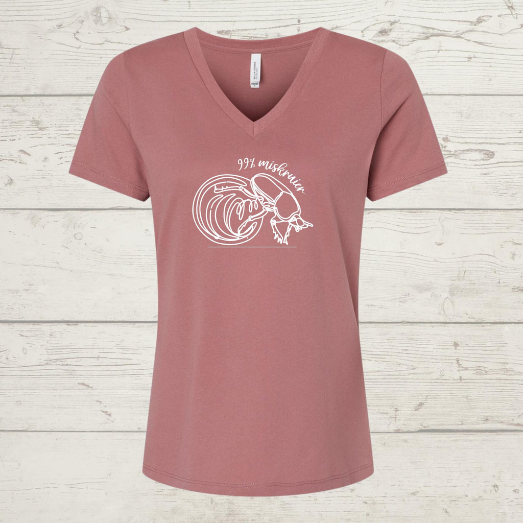 99% Miskruier V-Neck Tee: Funny South African Humor Shirt