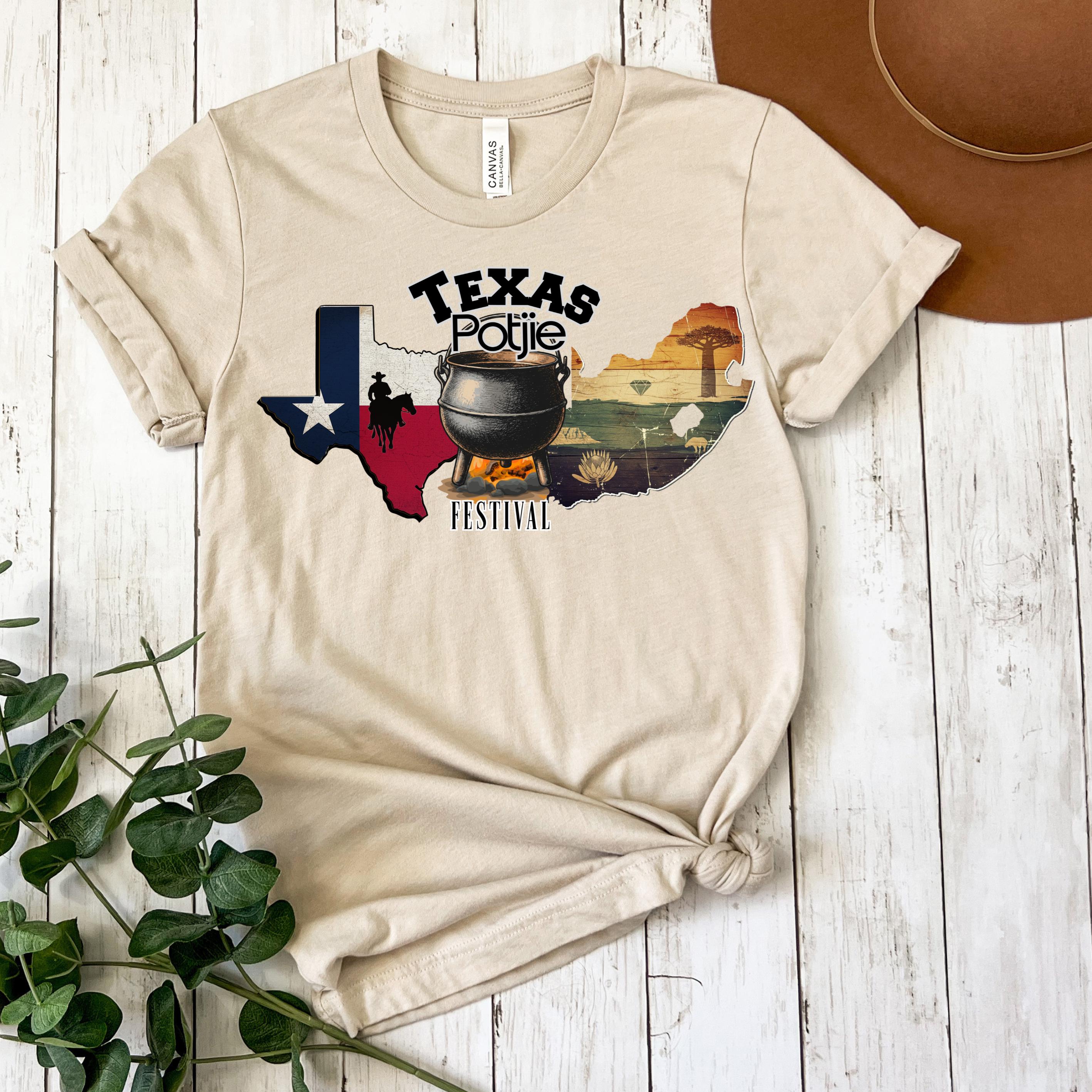 Texas Potjie Festival Shirt: South African Heritage Tee, Braai Master Gift